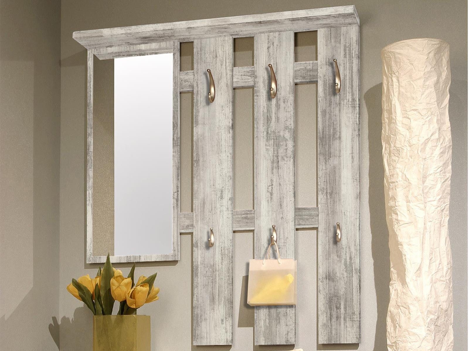 First LOOK Garderoben-Set in Eiche Antik Nachbildung, B/H/T 100 x 191 x 25 cm, (3-St)