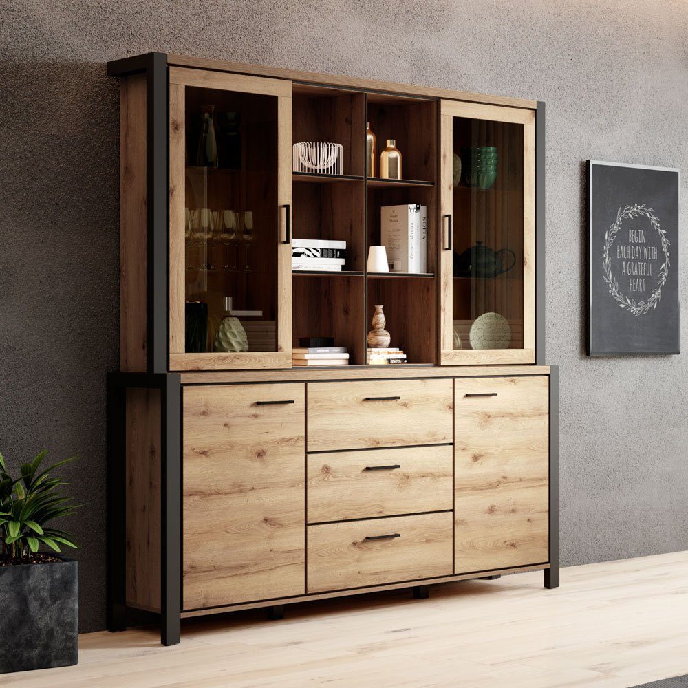Lomadox Buffet ACCRA-83 in Taurus Eiche günstig online kaufen