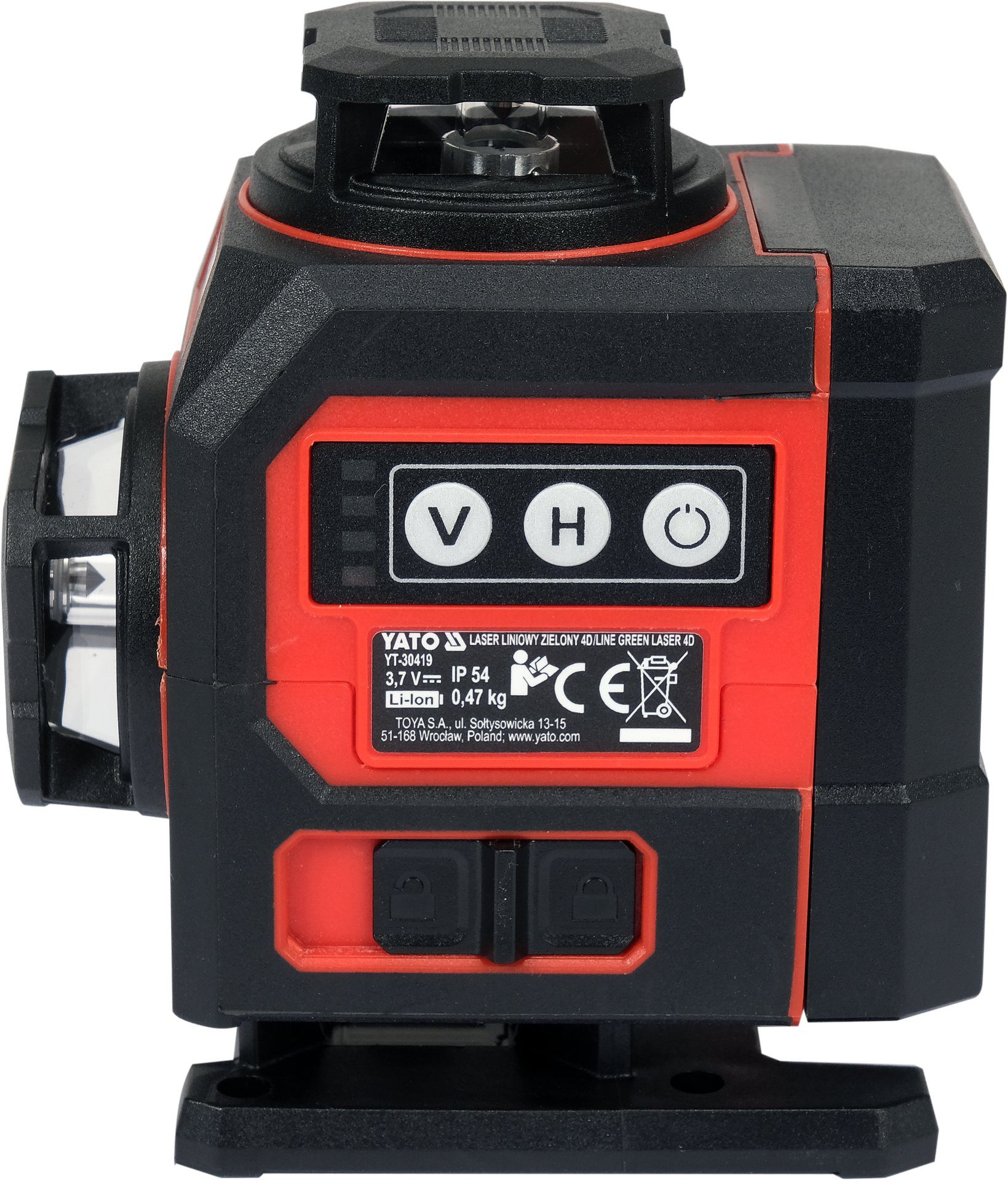 Yato Kreuzlinienlaser 16-Line 4D Kreuzlinienlaser 360° grün bis 30m, mit Halterung, (16-Line 4D Kreuzlinienlaser 360° grün bis 30m, mit Halterung)