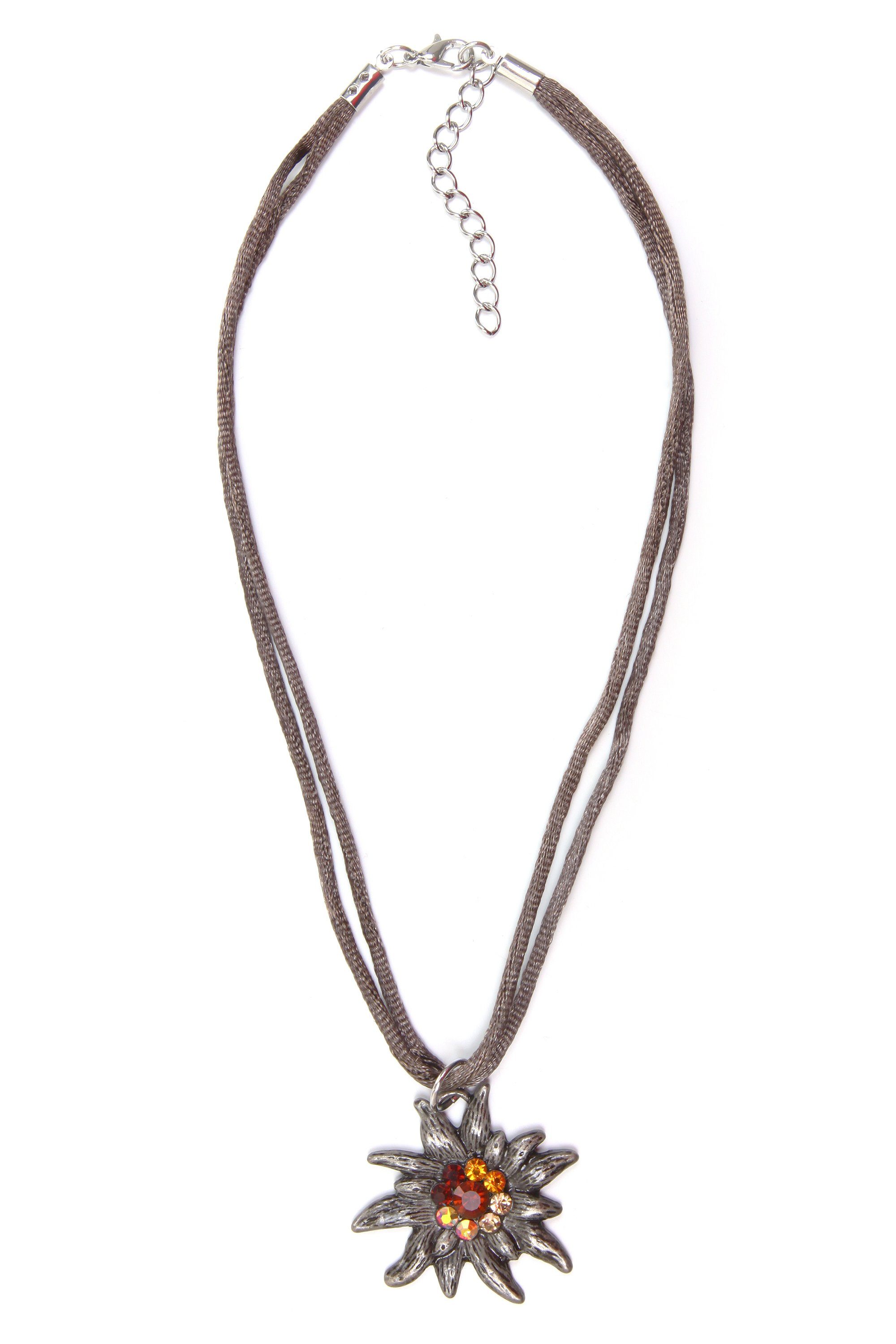 Allgäu Rebell Collier "Maria", mit Edelweiß günstig online kaufen