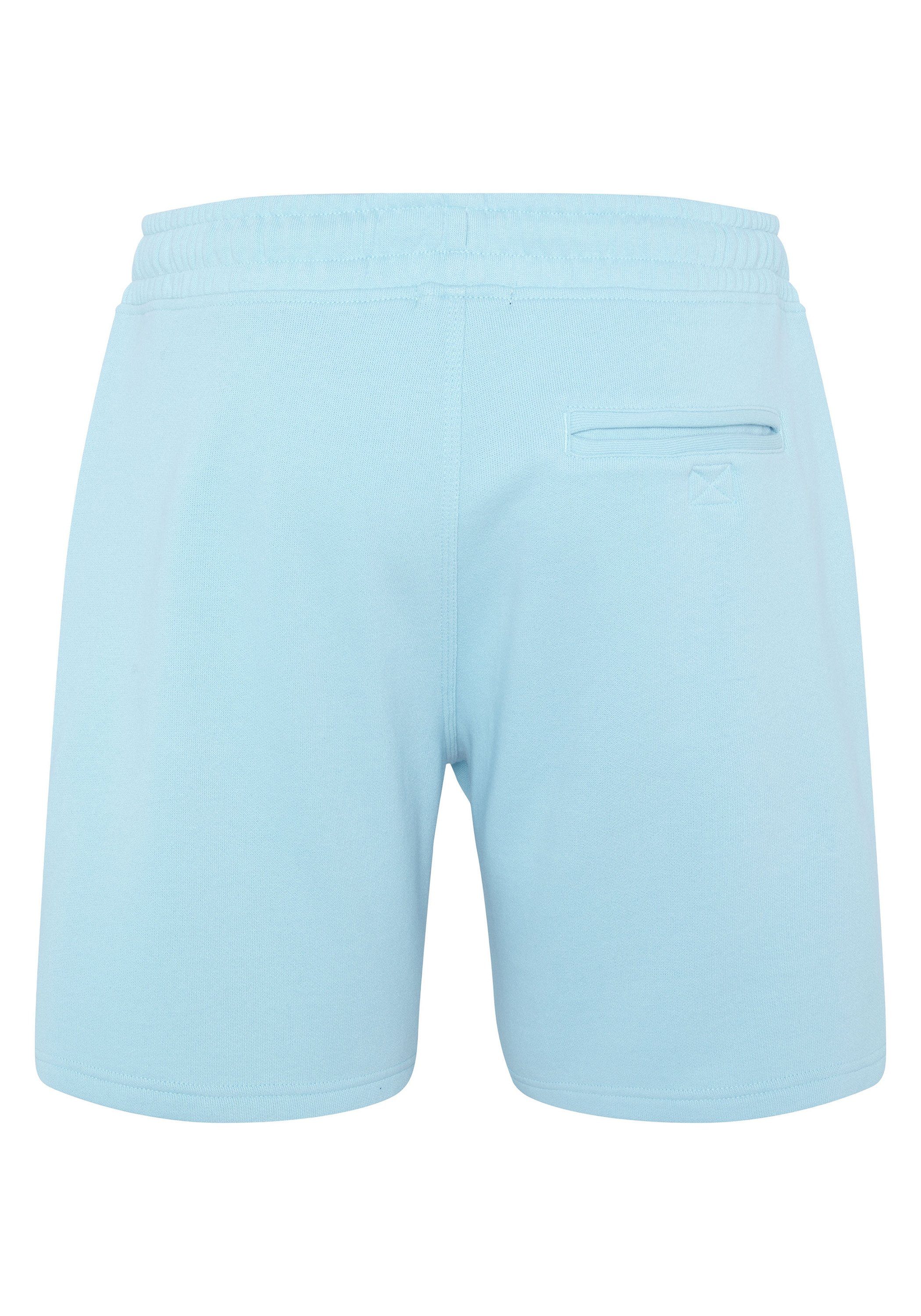 im Baumwollmix Chiemsee Label-Look Bermudas Shorts Bermuda aus Sky 1 Blue