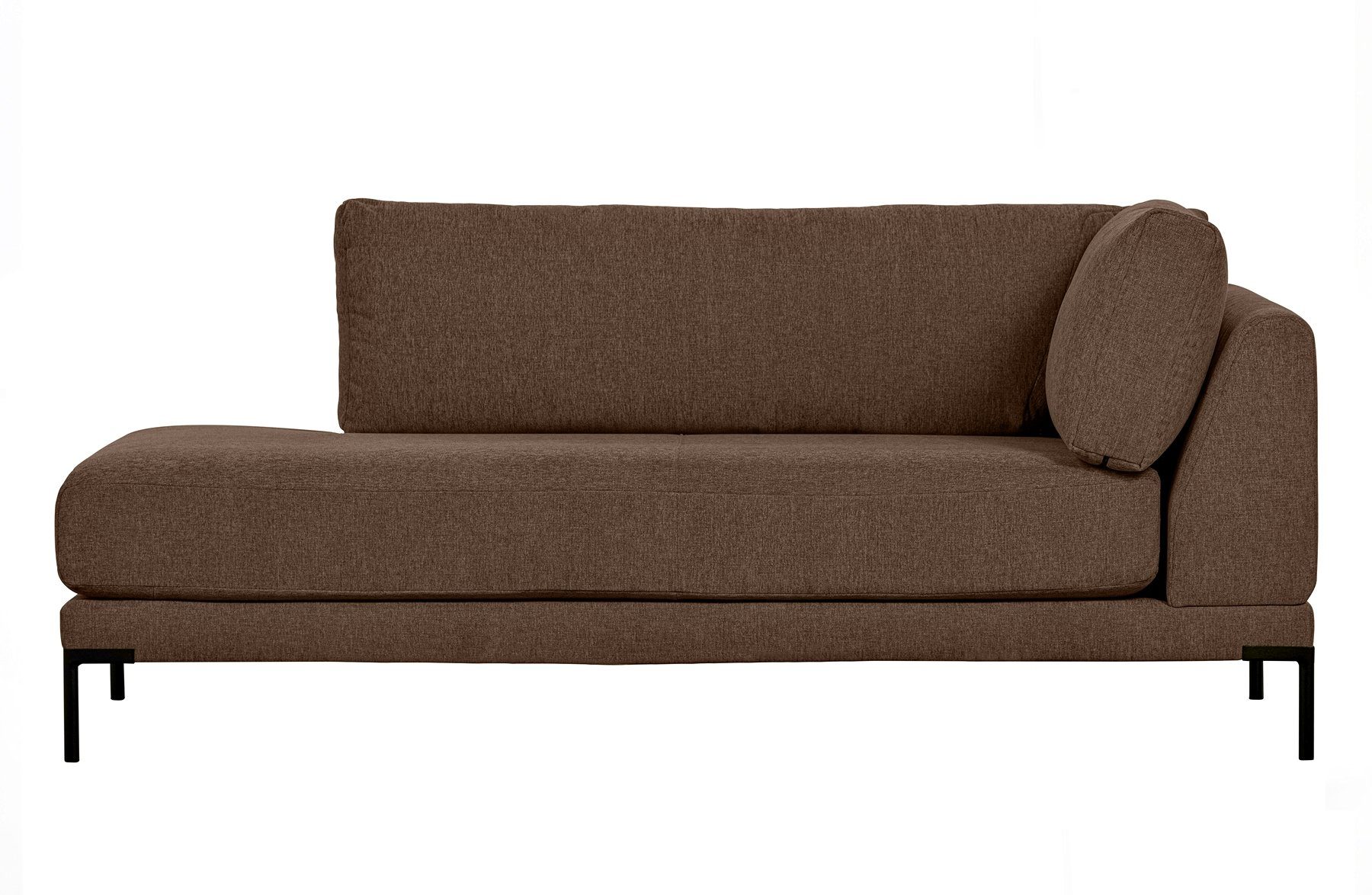 vtwonen - Links freistellbar Schokobraun, Sofaelement Couple Longchair Stoff