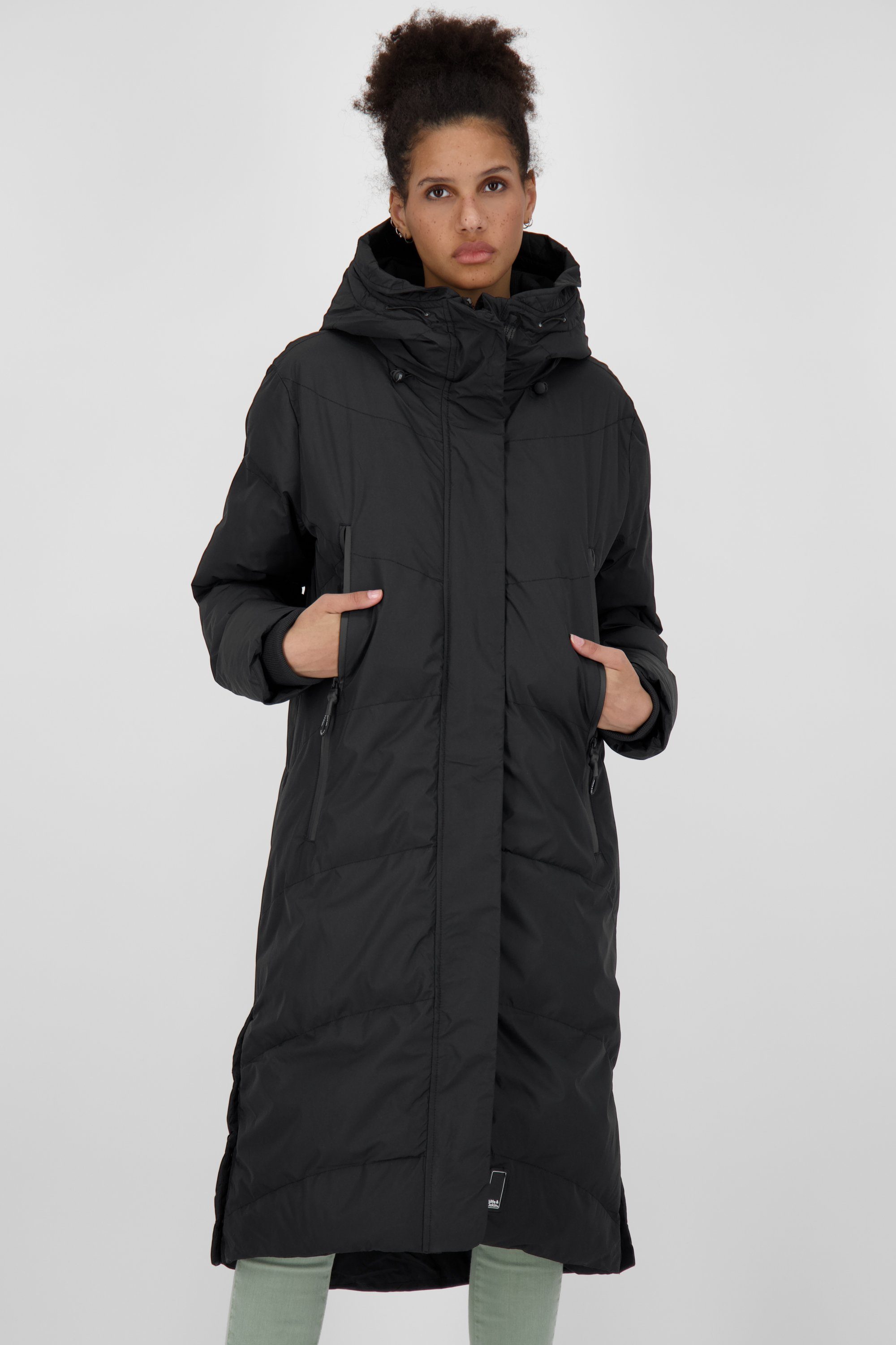 & Winterjacke, A JunaAK moonless Winterjacke Jacke Alife Coat Kickin Damen gefütterte