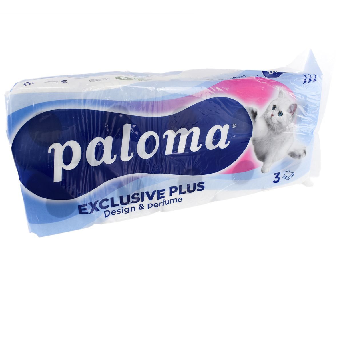 PALOMA Toilettenpapier Toilettenpapier Paloma 3-lagig 10 Rollen mit Duft und Design, 3-lagig