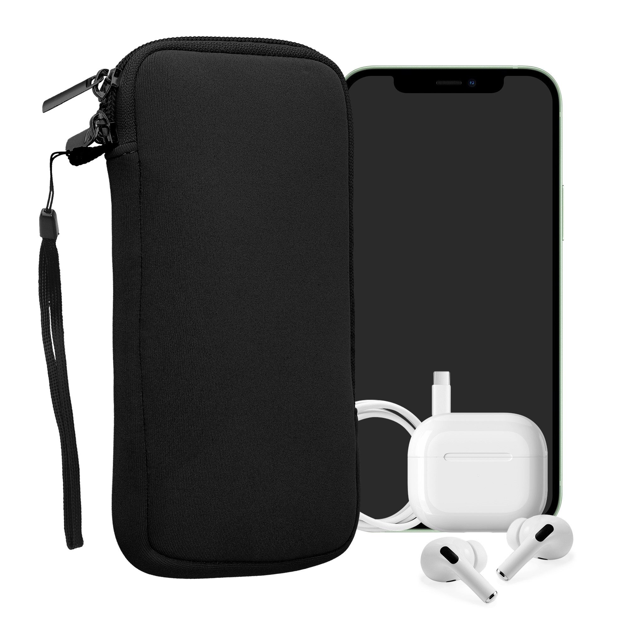kwmobile Handytasche Handytasche für Smartphones XXL - 7" (1-tlg), Neopren Handy Hülle - Handy Tasche Sleeve Pouch