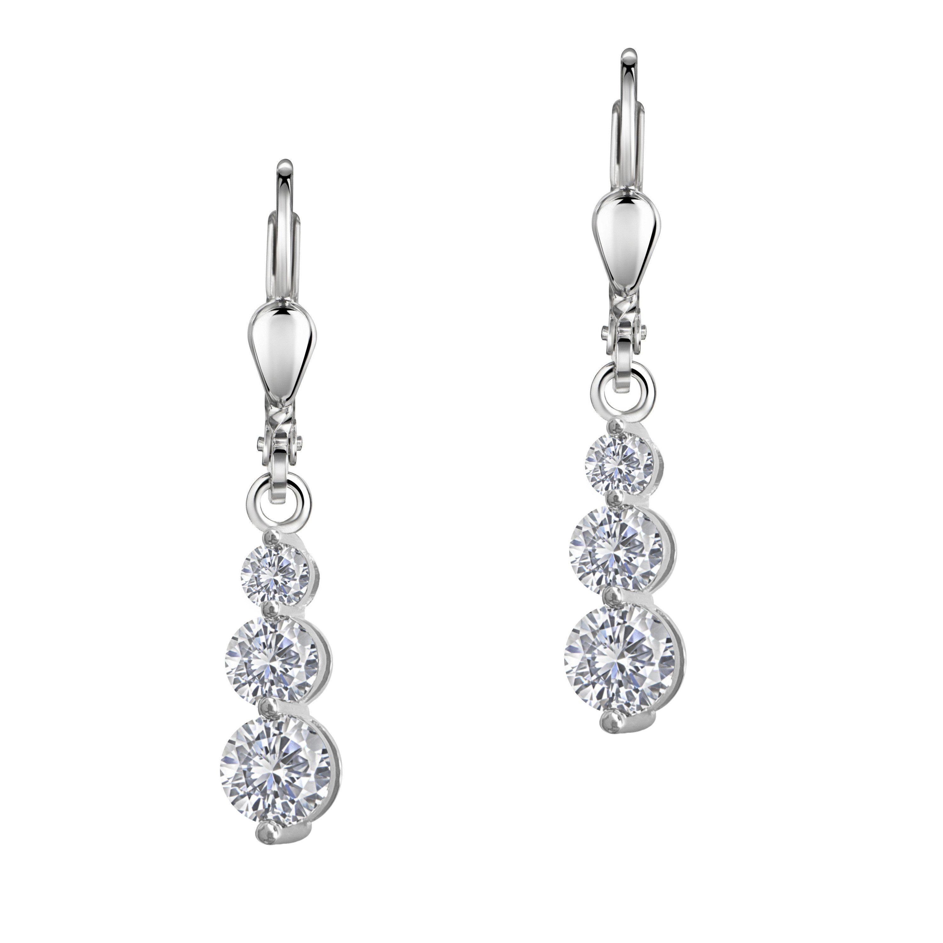 Aniston JEWELRY & WATCHES Paar Ohrhänger Schmuck Geschenk Silber 925 Ohrringe, Made in Germany - mit Zirkonia (synth)