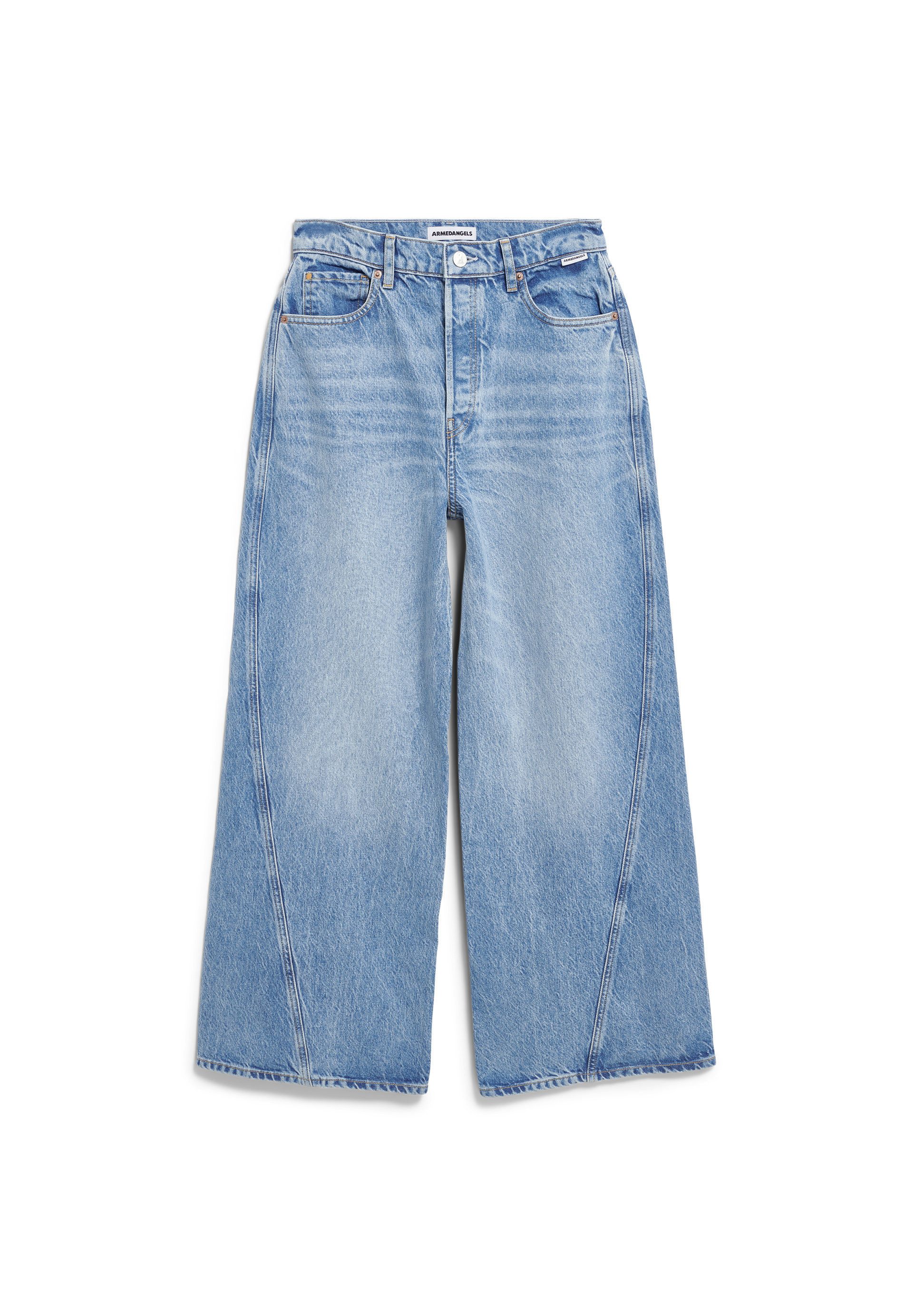 Armedangels Weite Jeans ATHENAAS Wide Jeans SaXcell® Lyocell Mix (Non-Stretch, Loose Fit) High waist