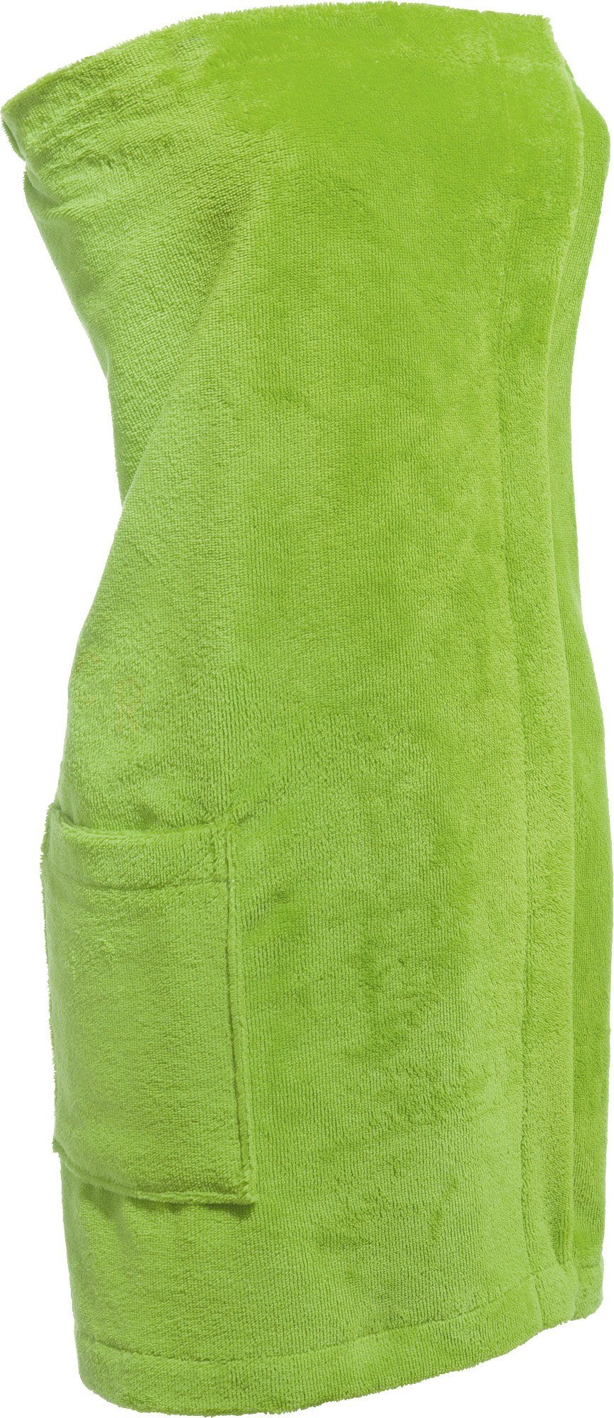 Erwin Müller Kilt Sarong, 190, mit Aufsatztasche:, Velours Uni