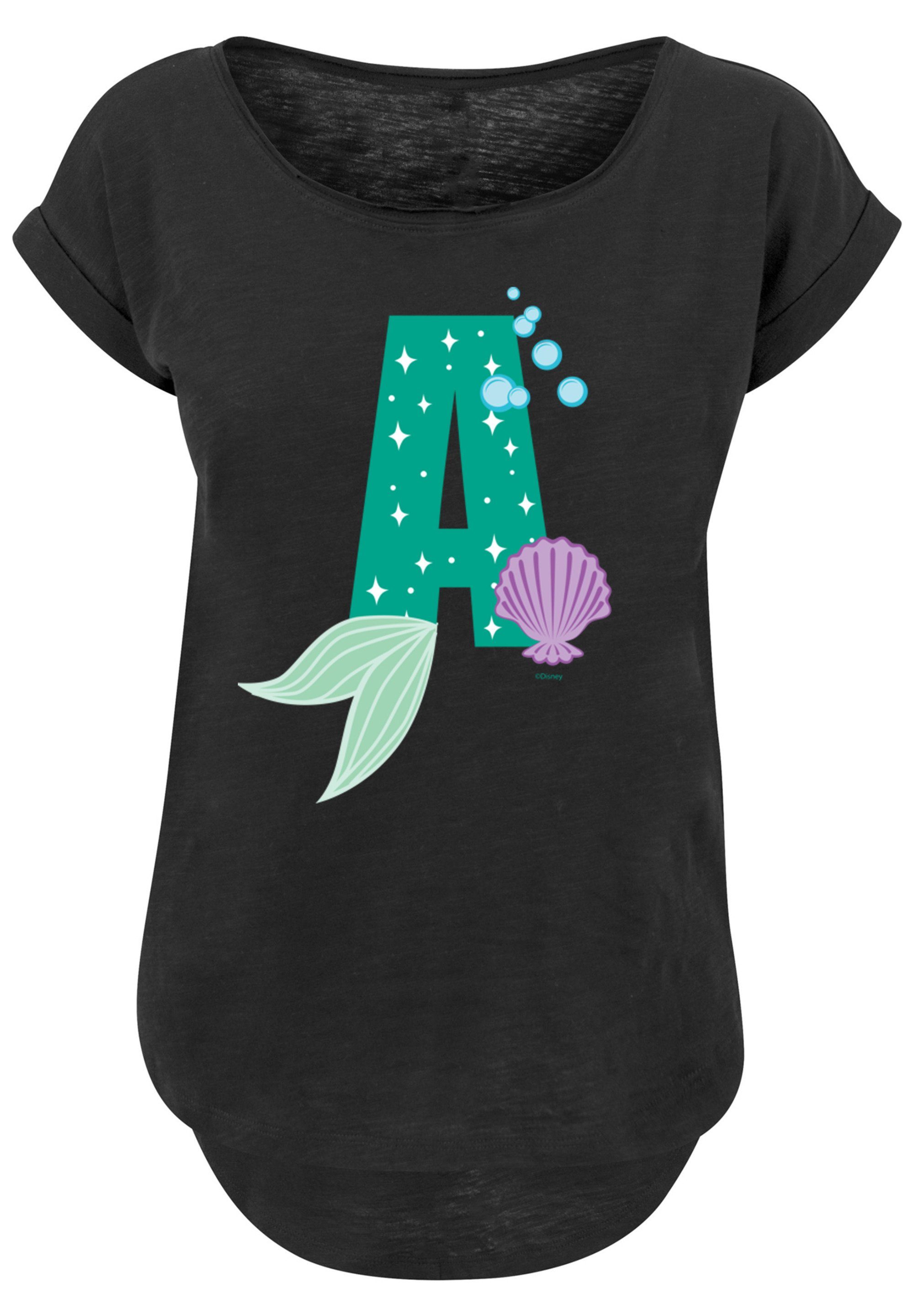 F4NT4STIC T-Shirt Disney Alphabet A Is For Arielle die Meerjungfrau Print | T-Shirts