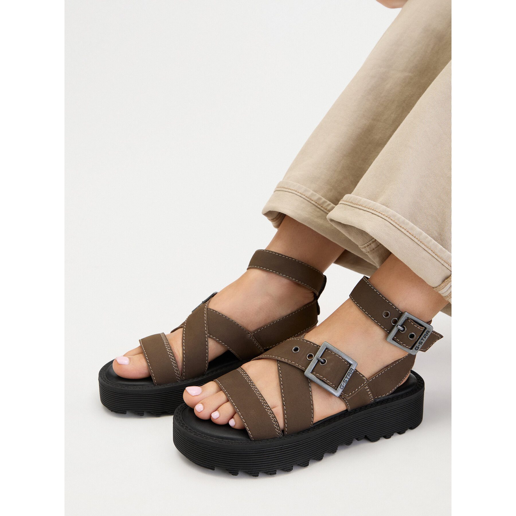 G-STAR G Star Raw Damen-Sandalen Grün Sandale
