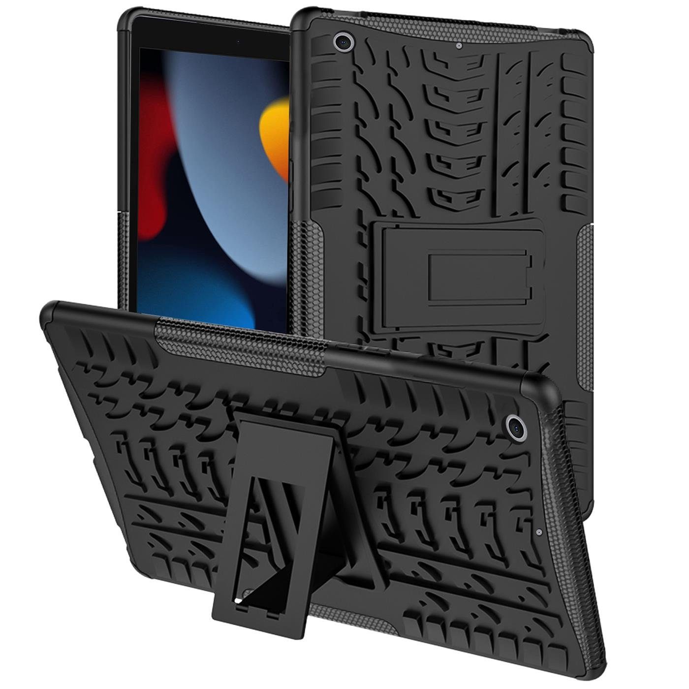 CoolGadget Tablet-Hülle Hybrid Outdoor Hülle für Apple iPad 10.2 2020/2021 10,2 Zoll, Hülle Outdoor Schutzhülle für iPad 10.2 (8. / 9. Gen) Tablet Case