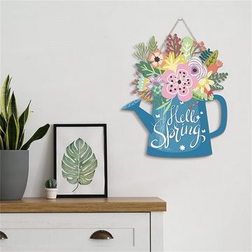 Hiwest Click-Ornamente Frühlingsdekoration Home Frühlingskranz