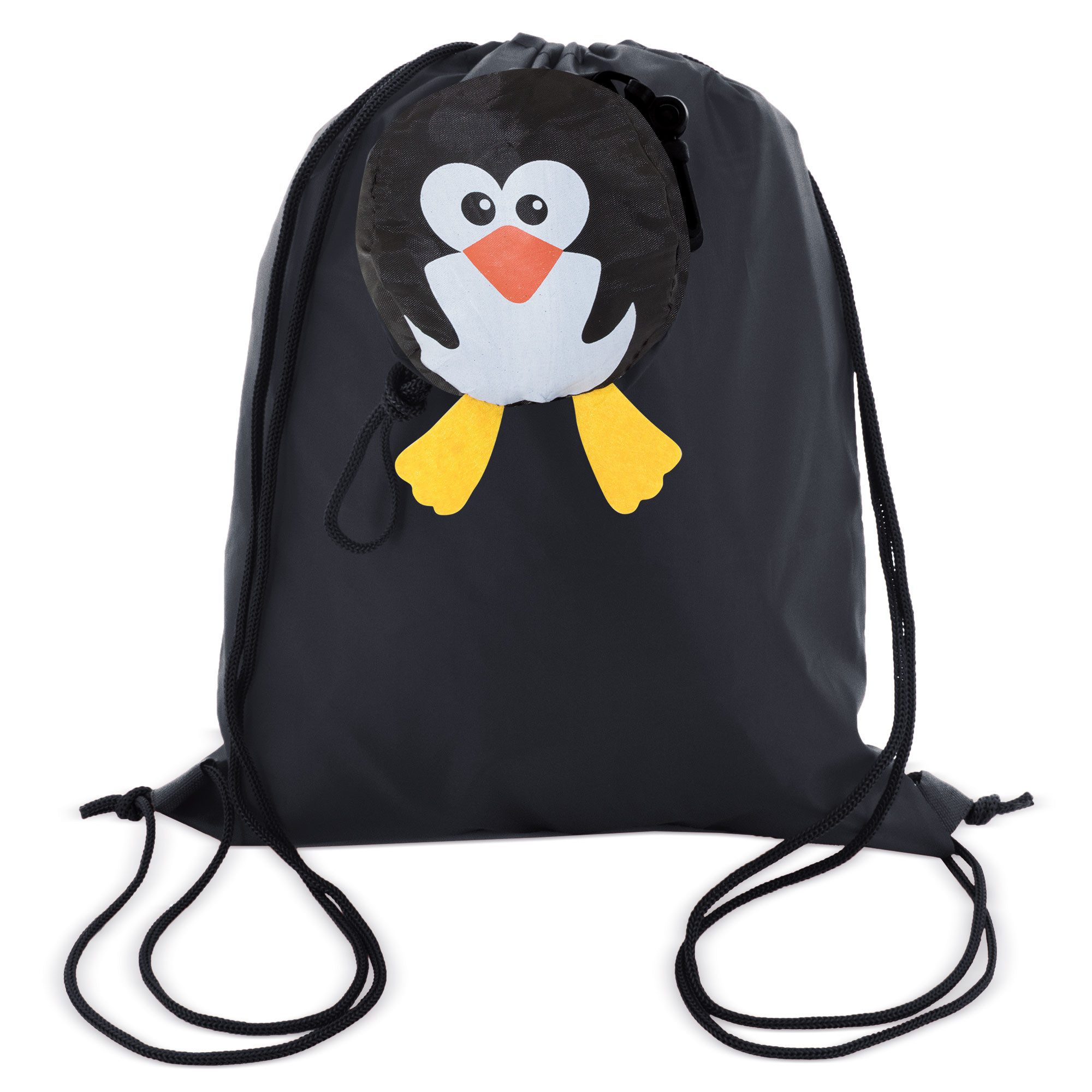 Freizeitrucksack Faltbarer Rucksack (Turnbeutel) Kinder "Pinguin"