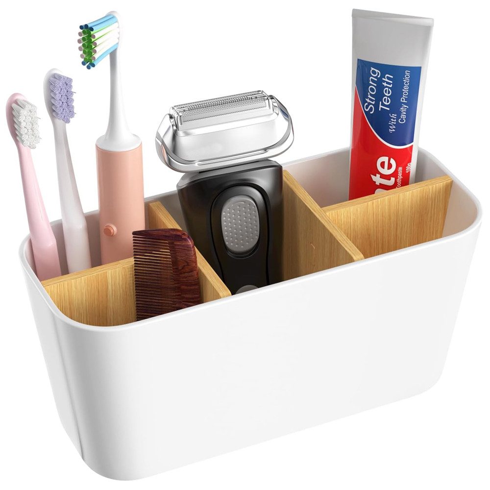 TUWENA Zahnbürstenhalter 5-Fach Toothbrush Holder,Multifunktional Elektrische Zahnbürstenhalter