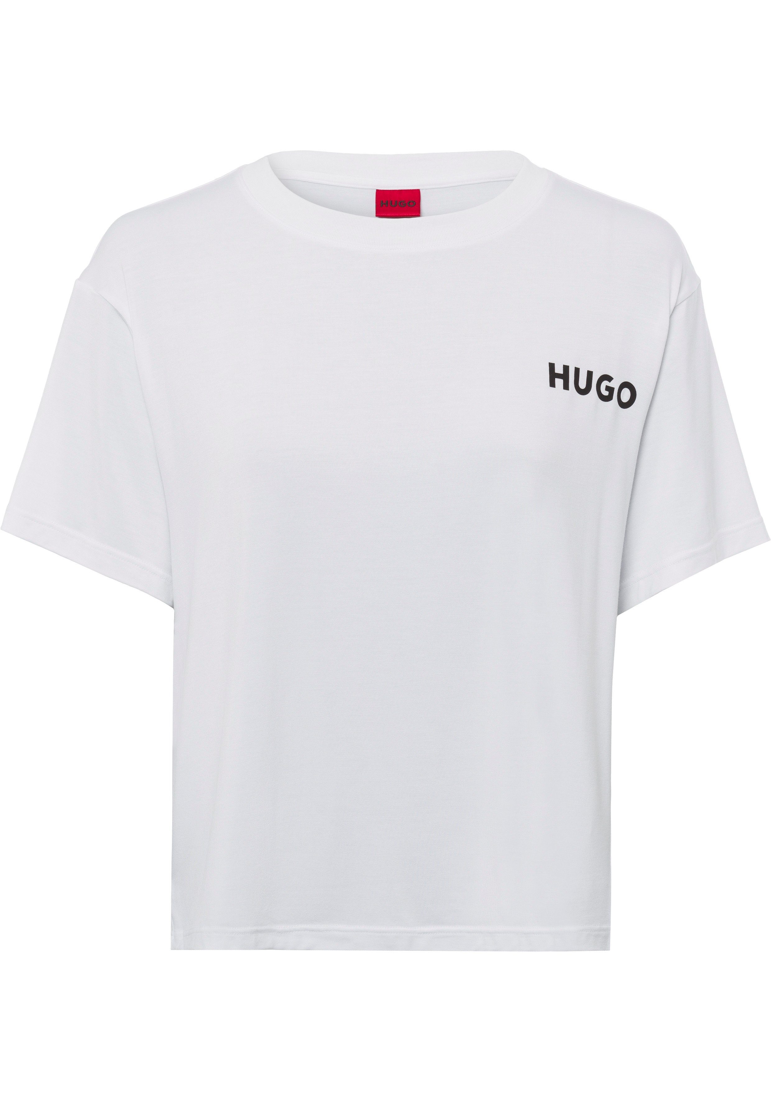 HUGO Rundhalsshirt UNITE_T-SHIRT mit Logo-Print