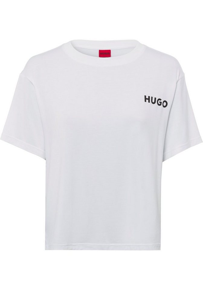 HUGO Rundhalsshirt UNITE_T-SHIRT mit Logo-Print, BOSS Logo-Schriftzug auf  der Brust