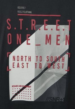 STREET ONE MEN T-Shirt mit Print-Mix
