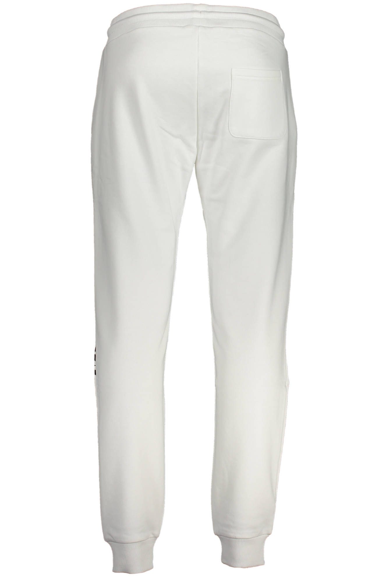 Cavalli Class 5-Pocket-Hose Weiße Herren-Sporthose mit Logo-Druck und Kordelbund