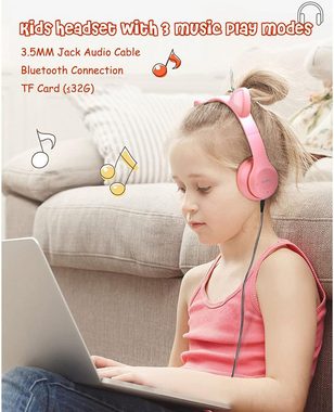 arVin Kinder-Kopfhörer (3,5-mm-Plug-in-Option, eliminieren Batteriesorgen und bieten vielseitige Anwendungsmöglichkeiten, Innovative mit Beeindruckenden Funktionen für Vielseitige Nutzung)