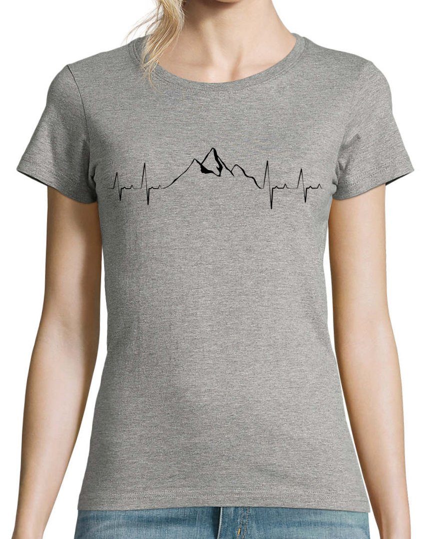 Youth Designz T-Shirt Heartbeat Mountain Damen T-Shirt mit tendigem Frontpr günstig online kaufen