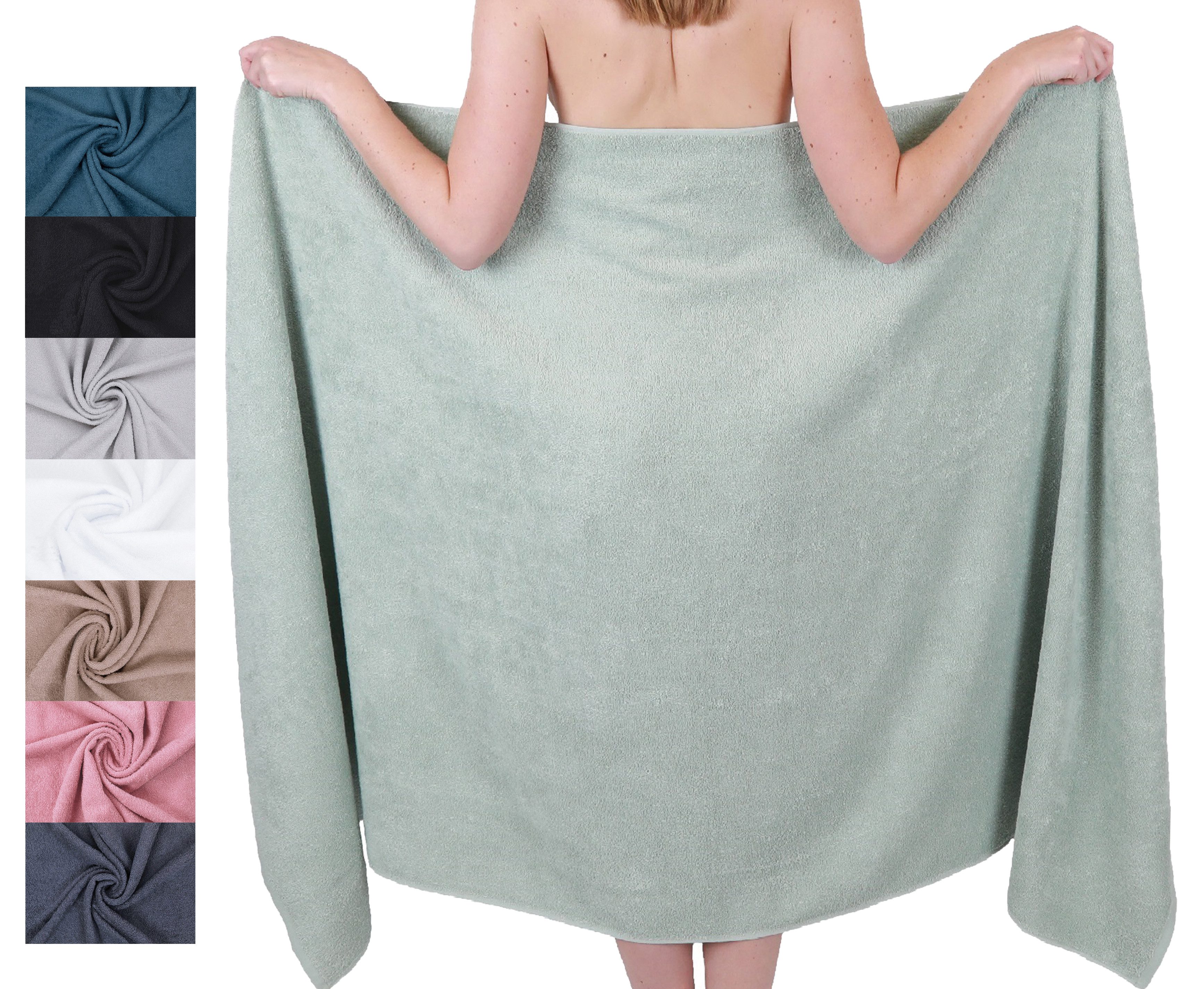 Betz Badetuch Berlin Розмір 100 x 200 cm Saunatuch, 100% Baumwolle (1 Stück, 1-St), Saunatuch Badetuch Банні рушники