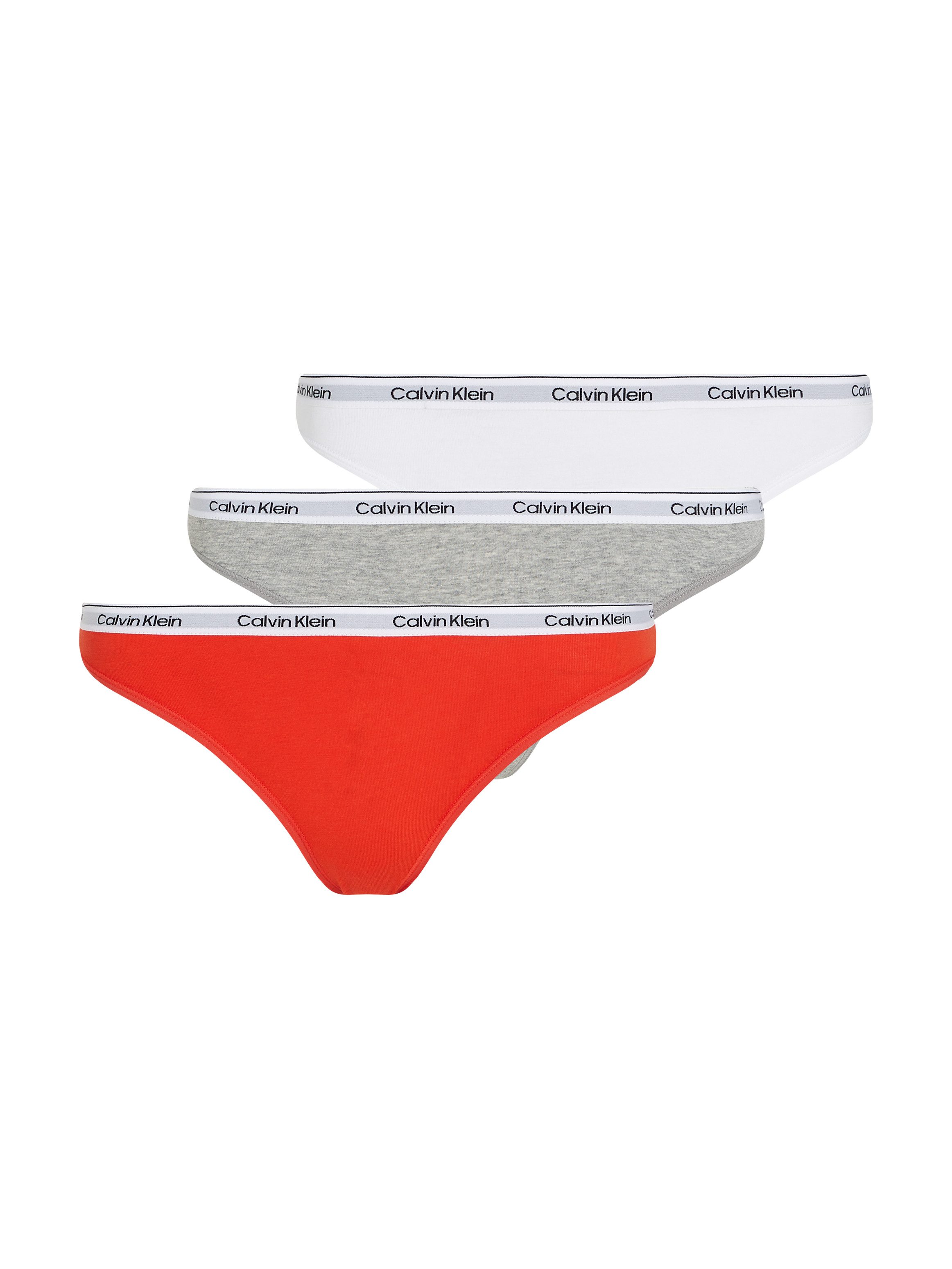 Calvin Klein Underwear Bikinislip 3 PACK BIKINI (LOW-RISE) (3-St) Low Rise mit Logobund