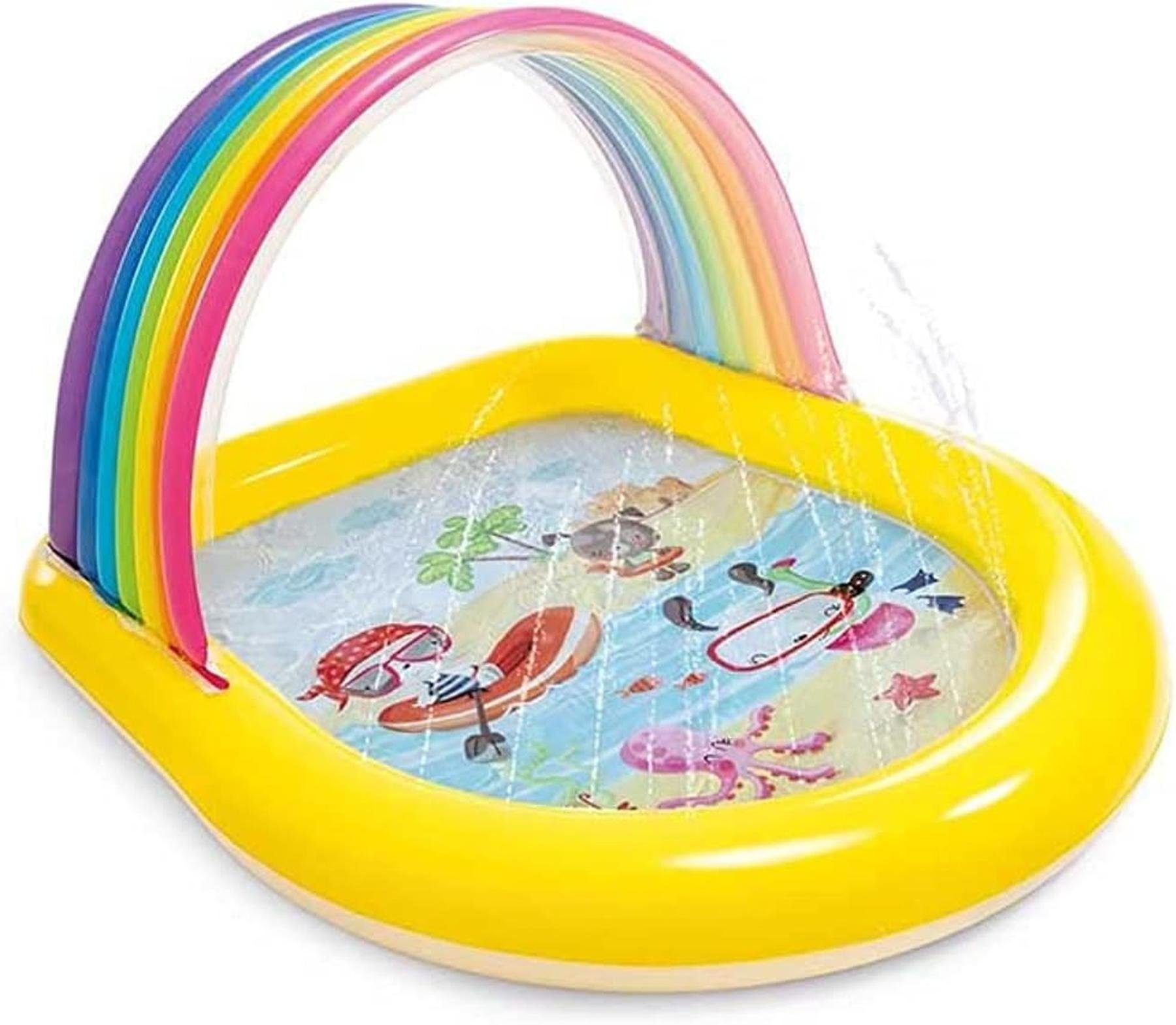 Intex Aufblasbare Schwimmfigur Intex Rainbow Arch Spray Pool, ‎Integrierter Sprühkopf