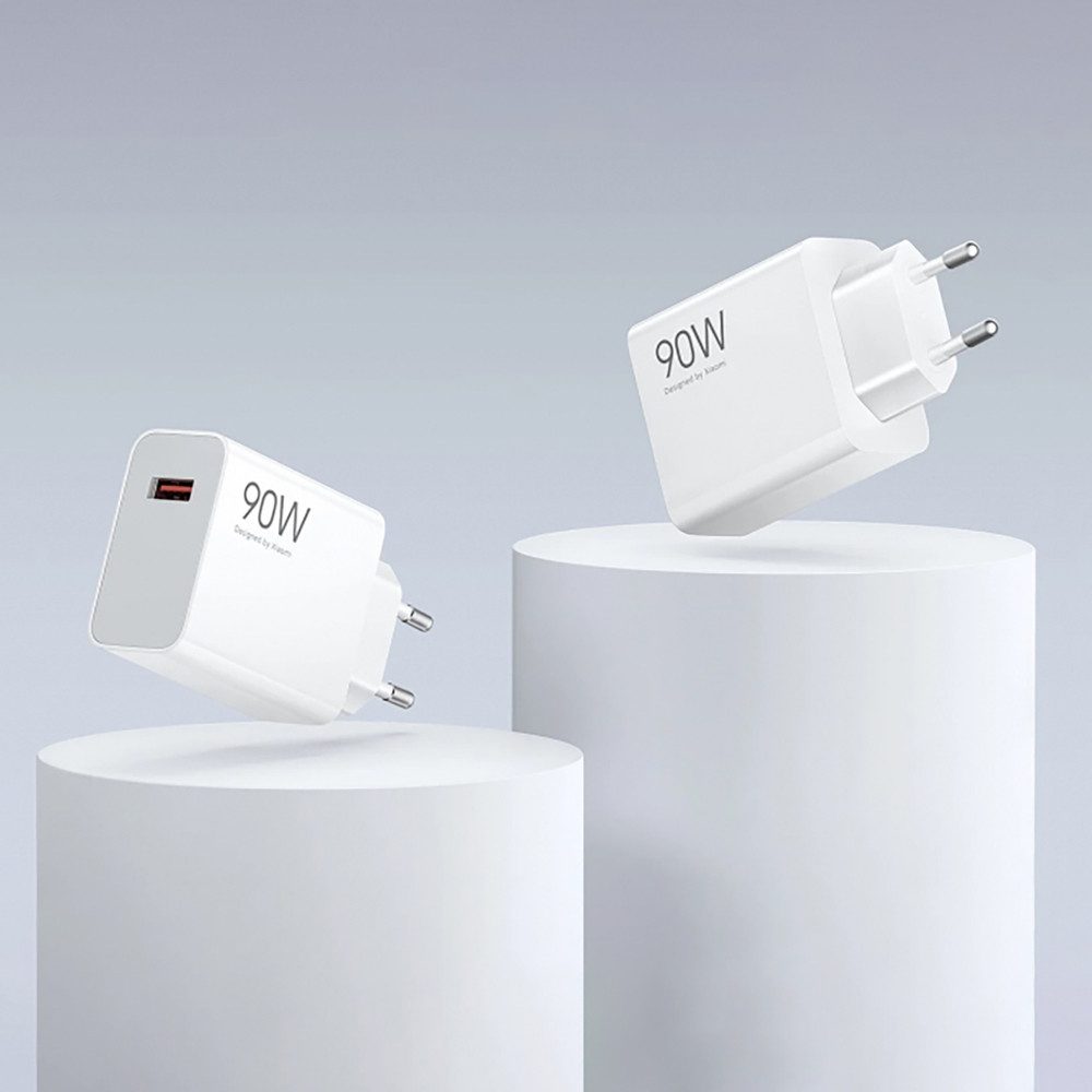 Xiaomi Xiaomi HyperCharge 90W USB A Ladegerät mit USB C Kabel Weiß Smartphone-Ladegerät