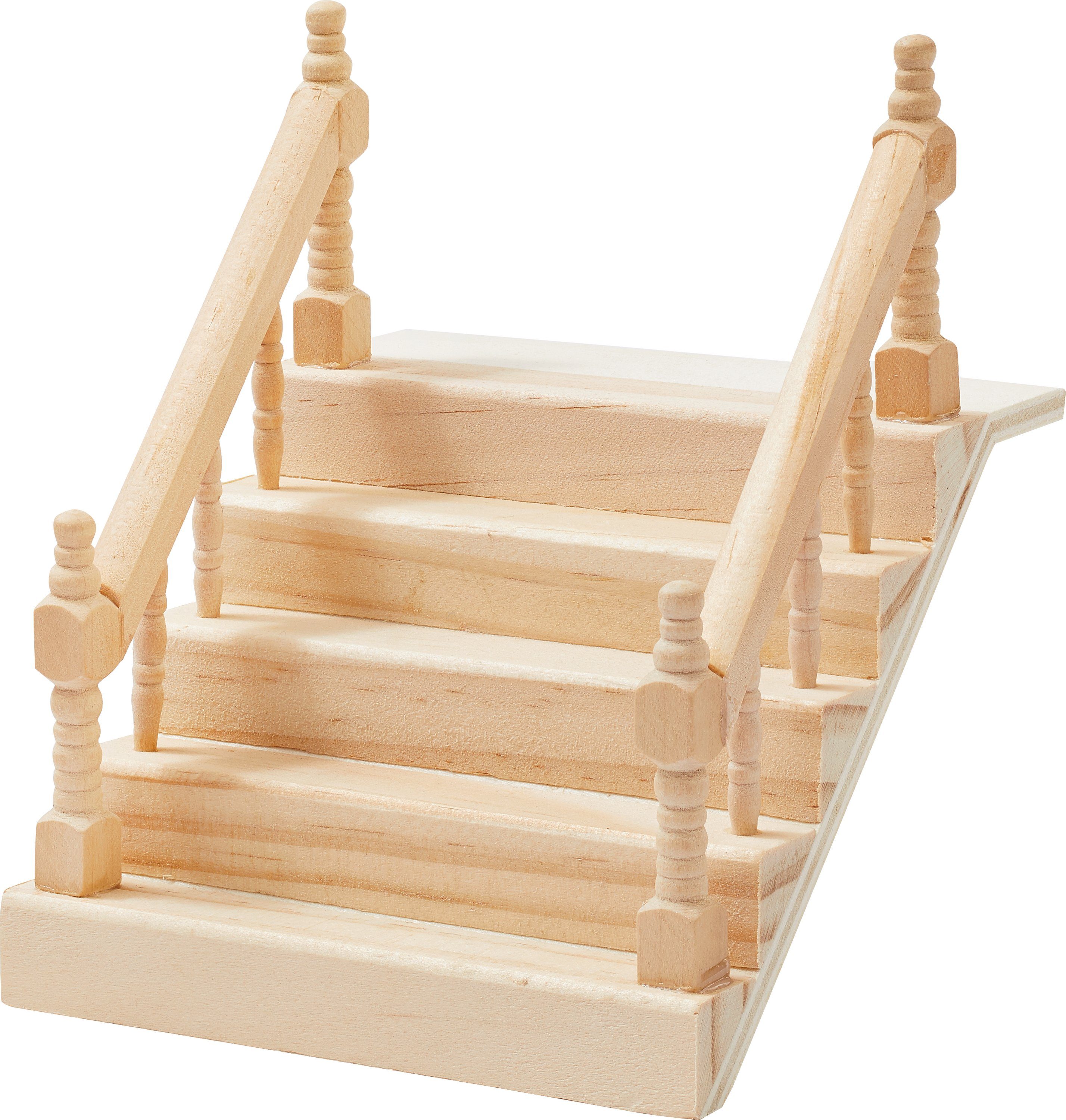 cm Dekofigur Miniatur Treppe, HobbyFun Handlauf mit 10,5