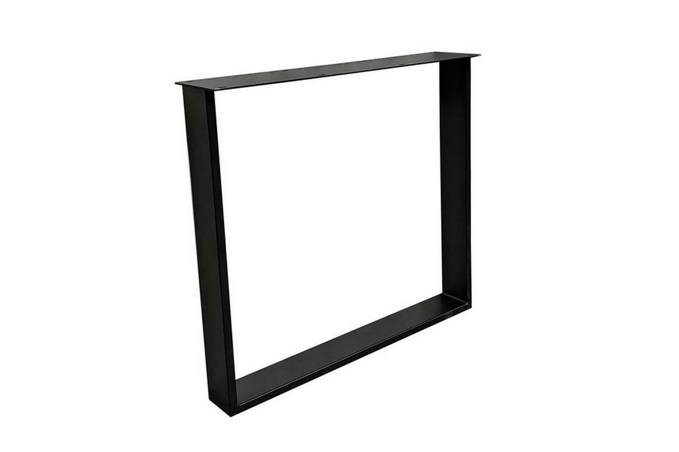 Tischbein Tischgestell U Metall schwarz 2er Set