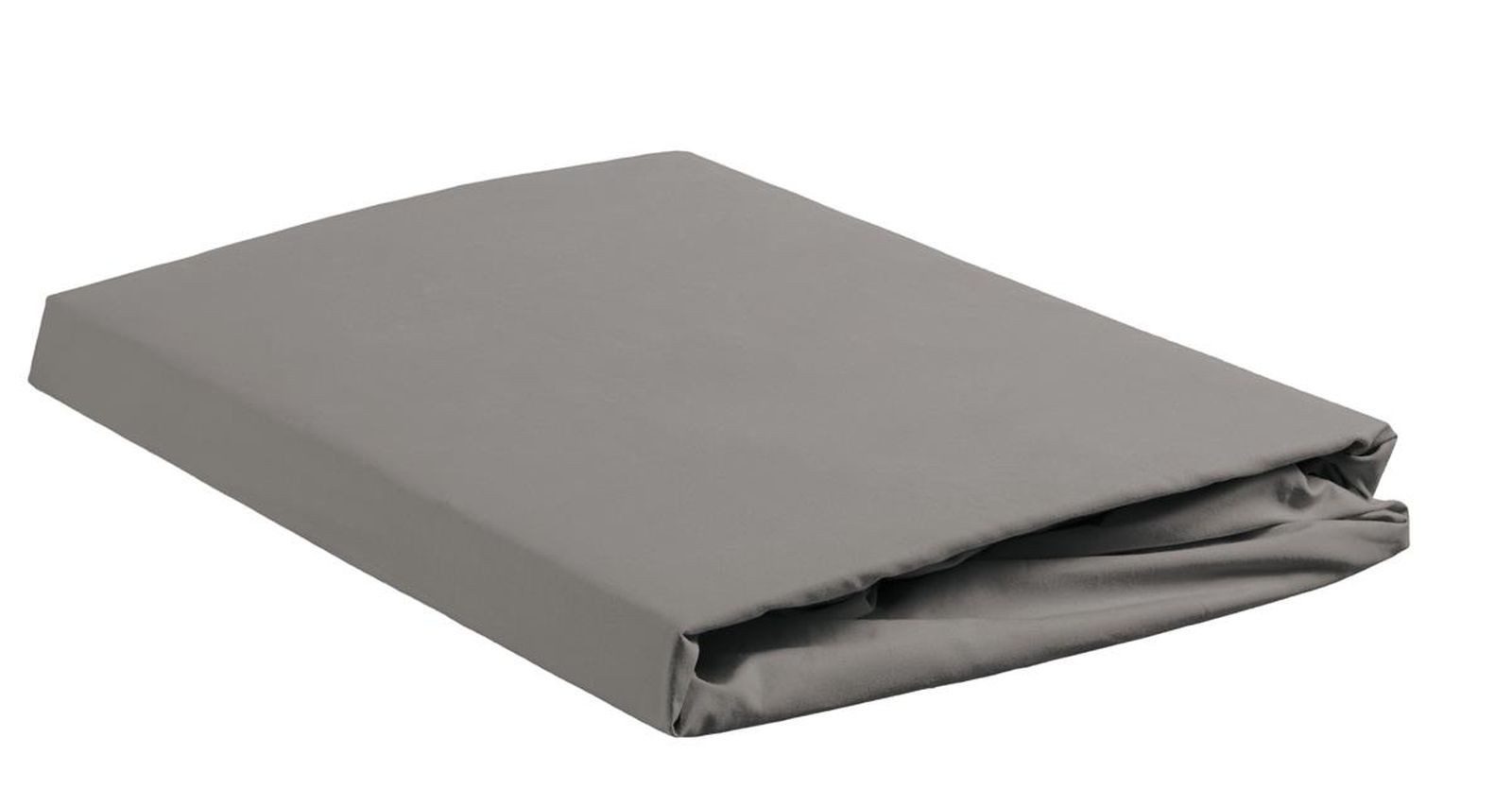 Ambiante Spannbettlaken Cotton Uni HL_Grey_UV_UV_90x210/220 1 Spannbettlaken 90 x 210/220 cm S, Baumwolle, Gummizug: rundum Gummi, (1 Stück), Spannbettlaken Spannbetttuch mit Rundumgummi