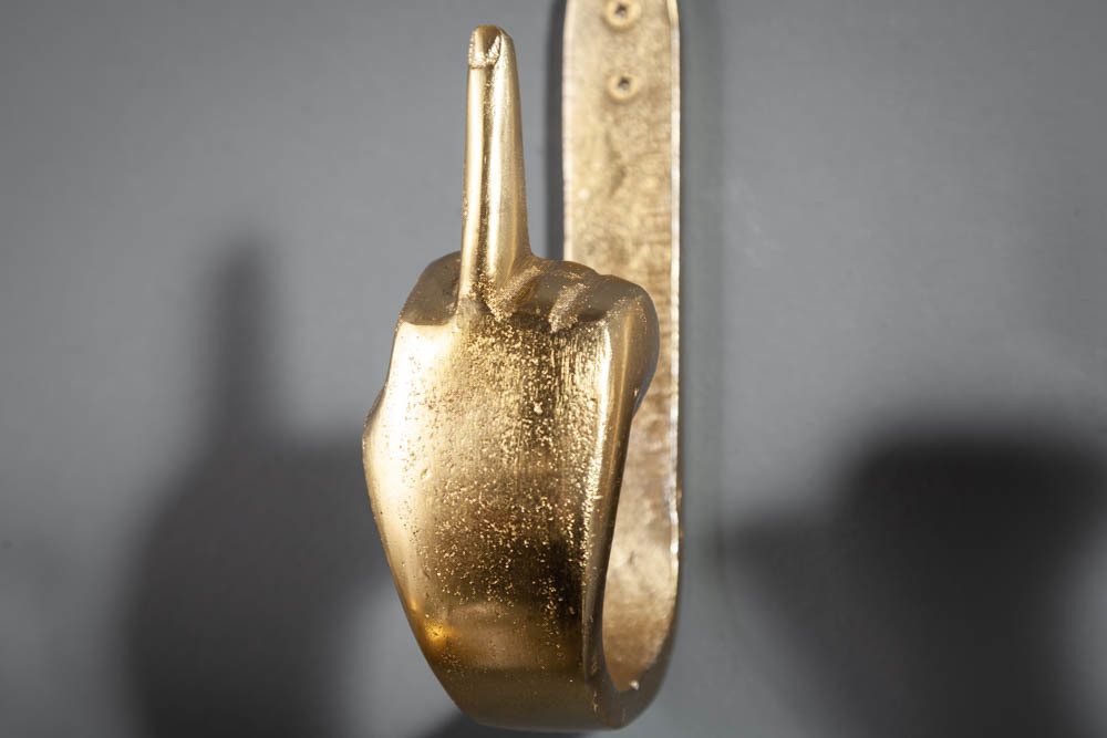 riess-ambiente Wandgarderobe FINGERS gold, Metall · Dekoration · Kleiderhaken – Bild 5 von 5