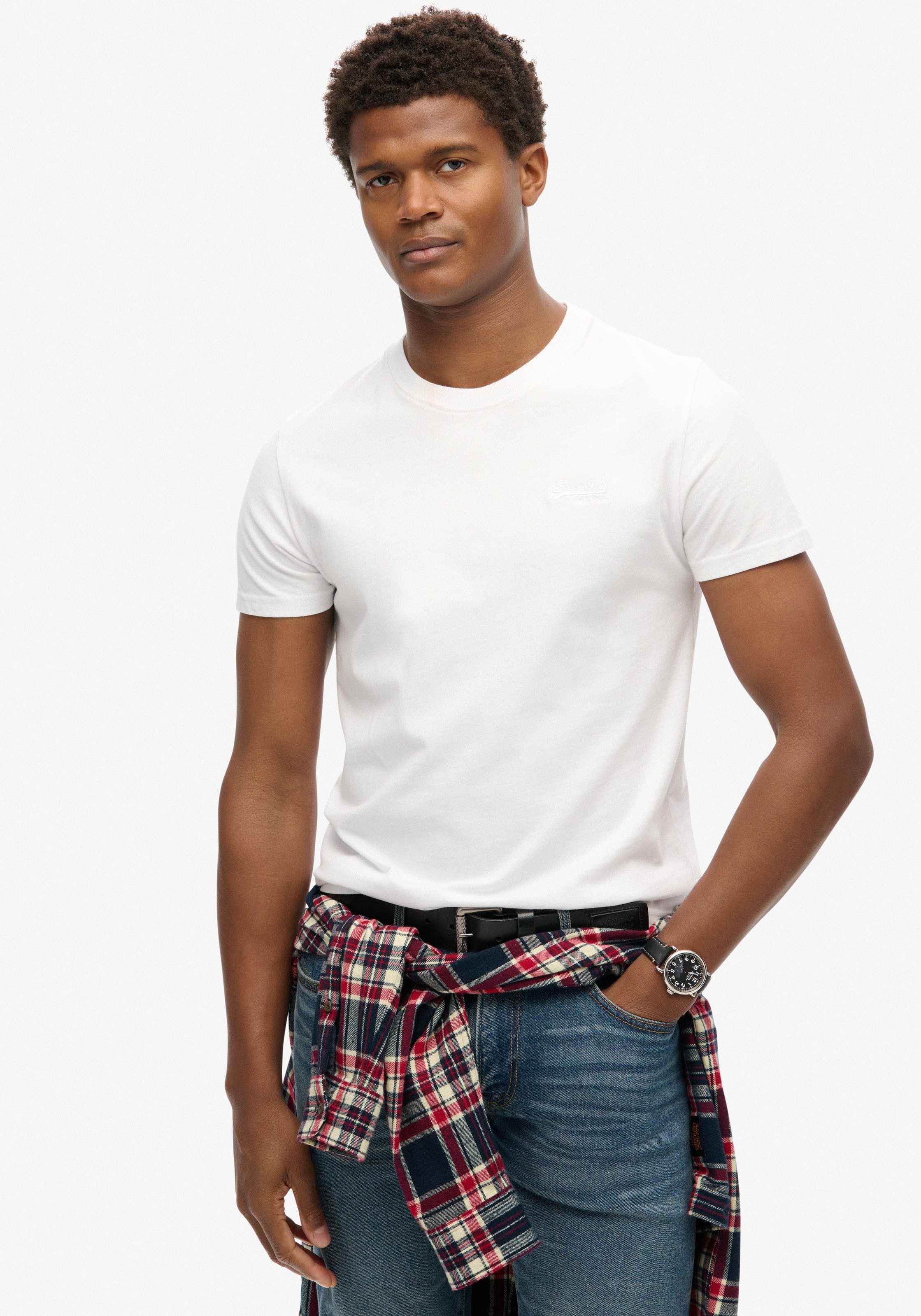 Rundhalsshirt ESSENTIAL LOGO EMB TEE