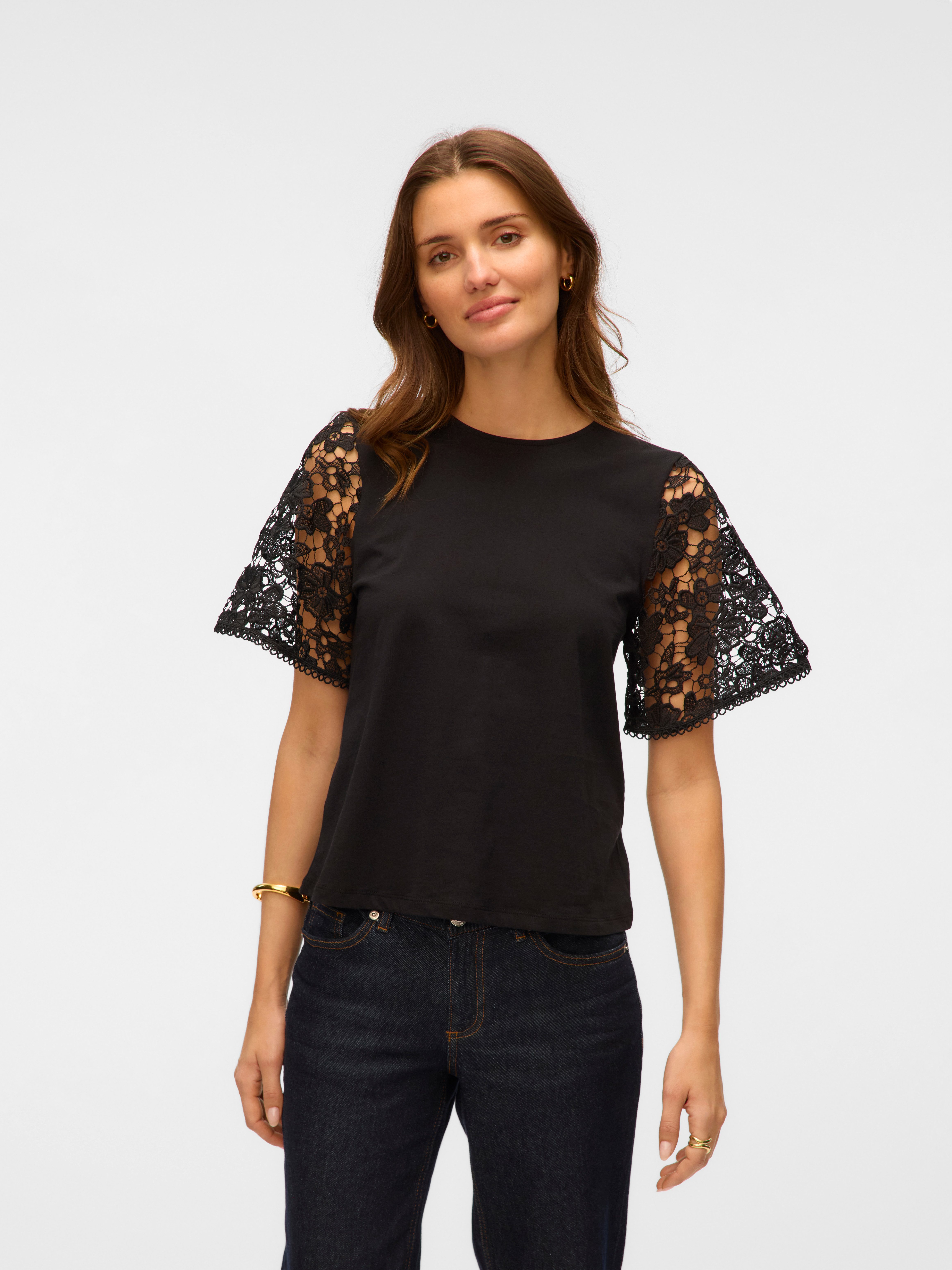 Vero Moda Kurzarmshirt VMPANNA 2/4 TOP JRS günstig online kaufen