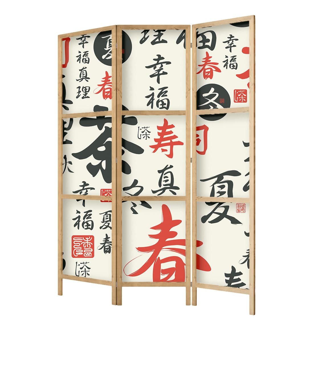 framed concept Paravent, Raumteiler Holz Orientalisch, 135x172 & 225x172 cm, einseitig