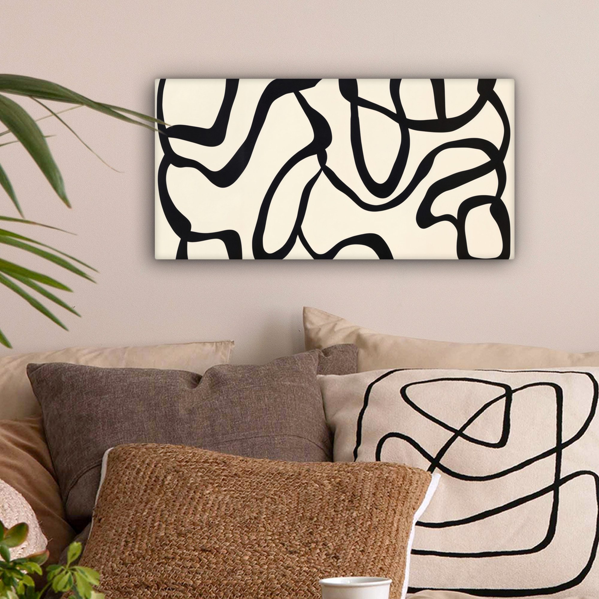 OneMillionCanvasses® Leinwandbild Panorama Abstrakt - Linien günstig online kaufen