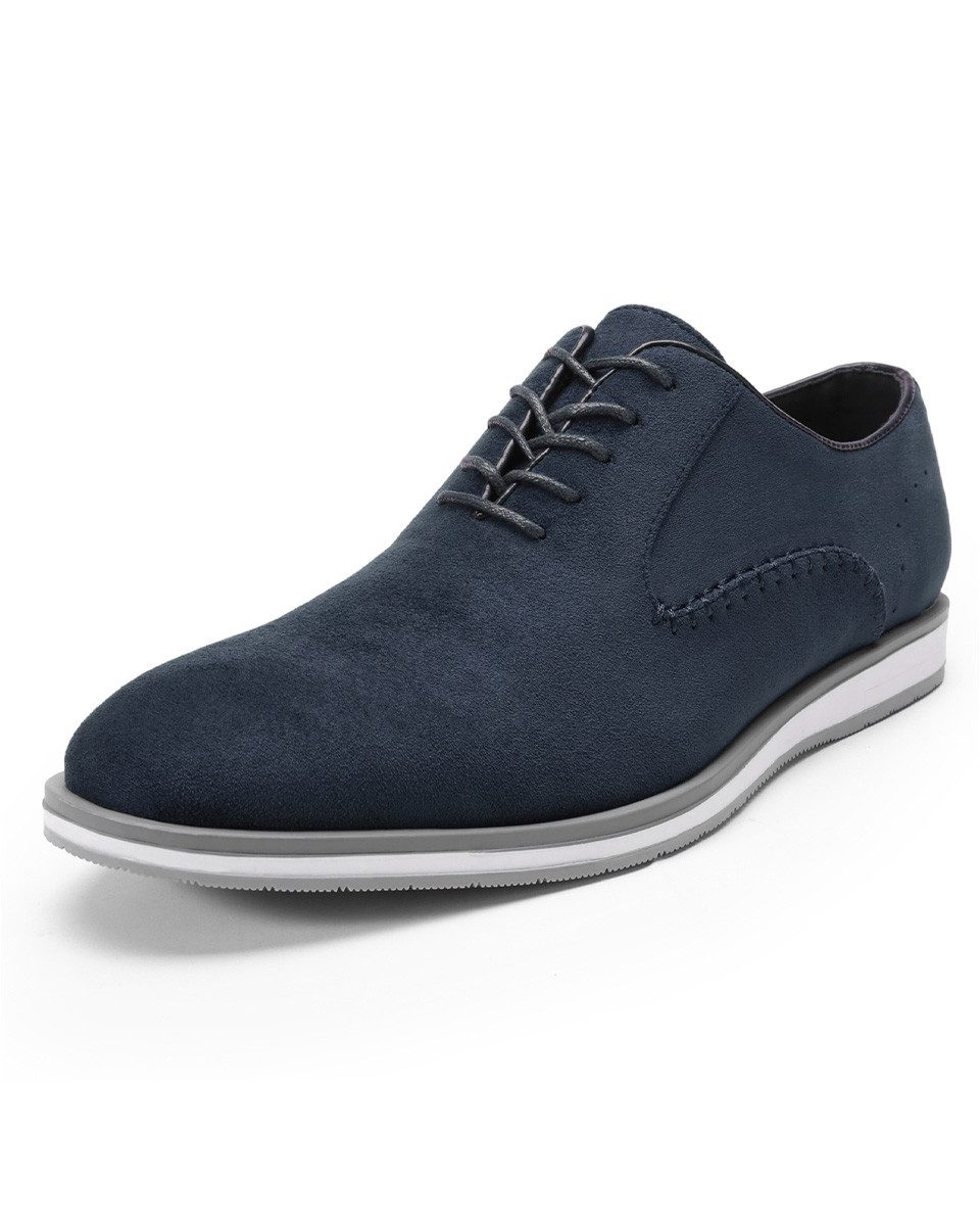Allthemen Schnürschuh Herren Schnürschuhe aus Oxford-Flockgewebe Business atmungsaktiv