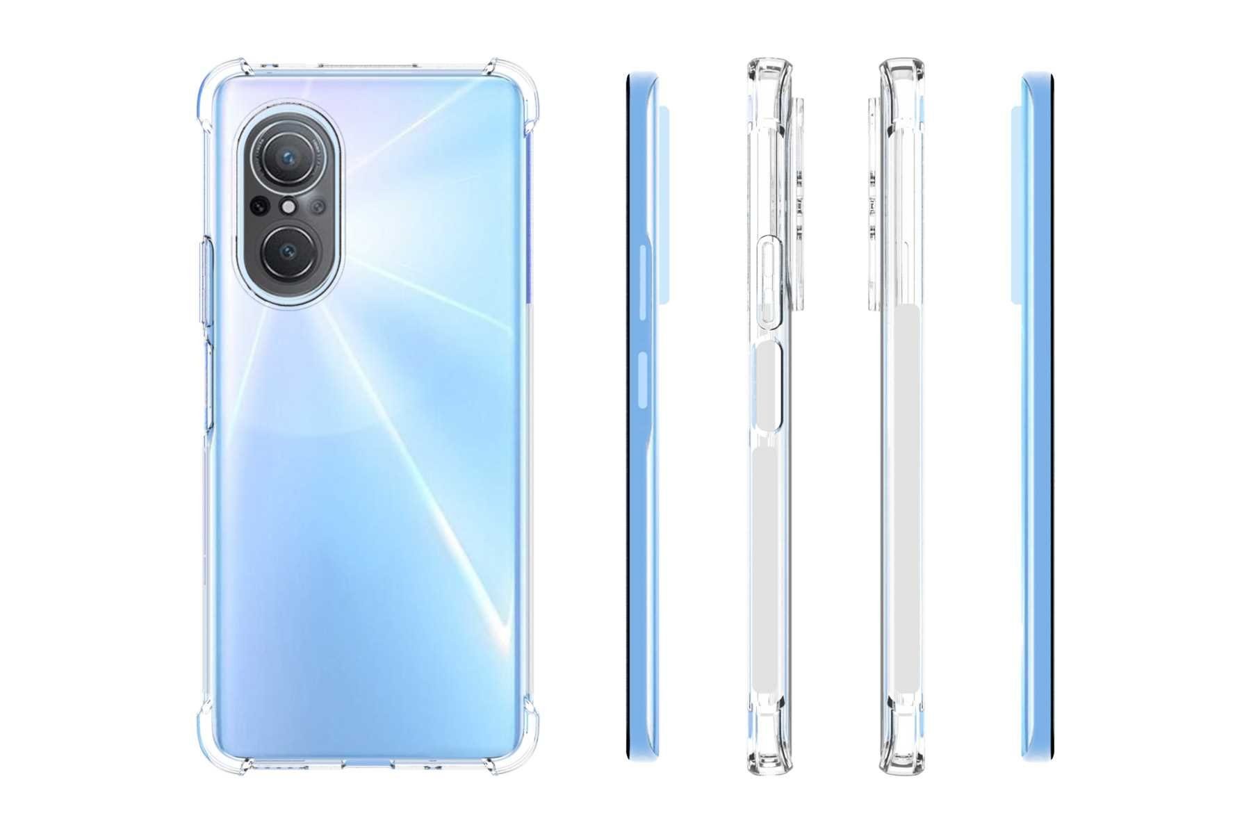 mtb more energy Smartphone-Hülle Clear Armor Case für Huawei nova 9 SE, Transparente TPU Schutzhülle Case Backcover mit Anti-Shock Verstärkung
