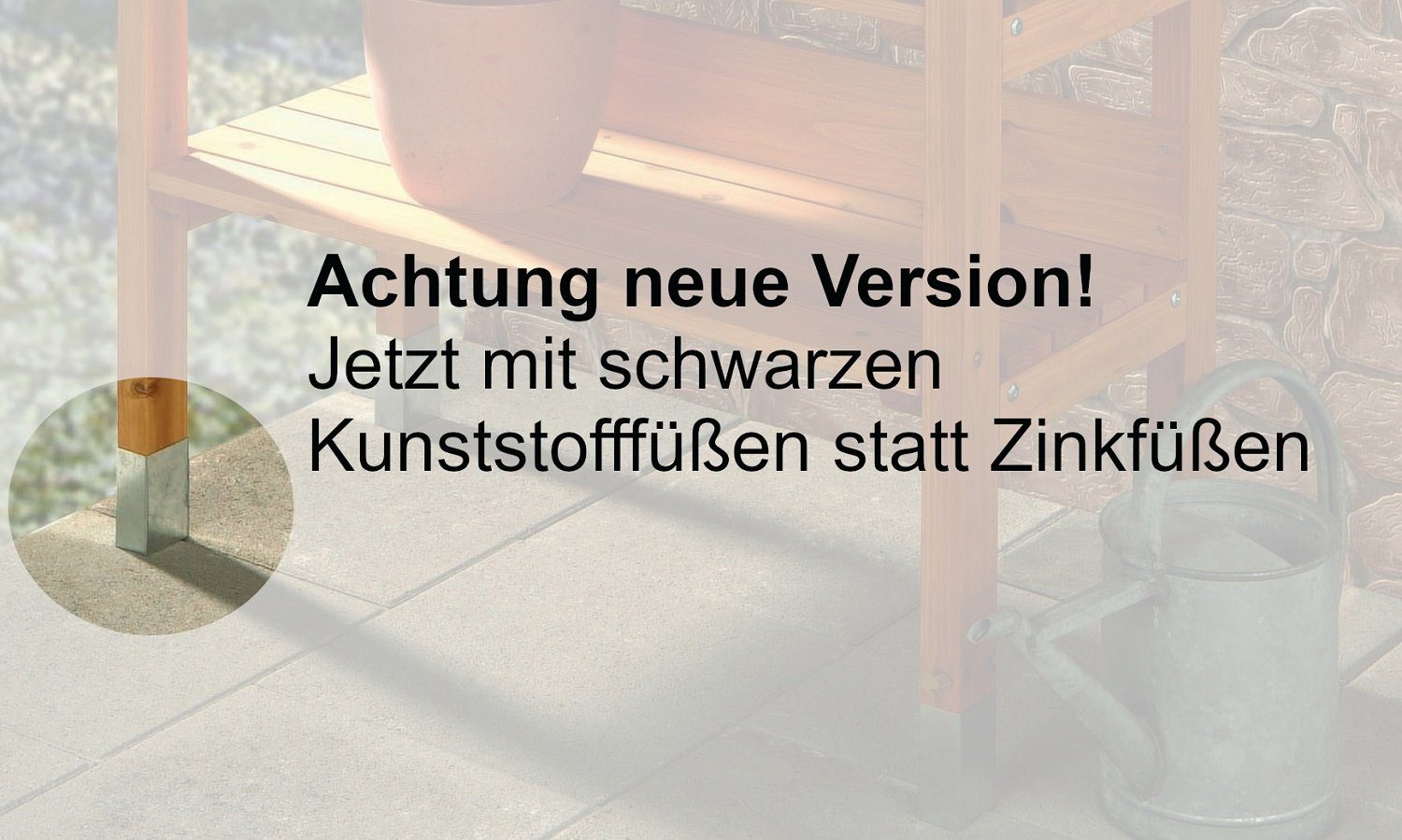 Pflanztisch Holz Zinkplatte Pflanztisch mit Gartenarbeitstisch, Outdoor-Pflanztisch, metra-direkt Hobbygärtner-Traum, - Pflanzstation,