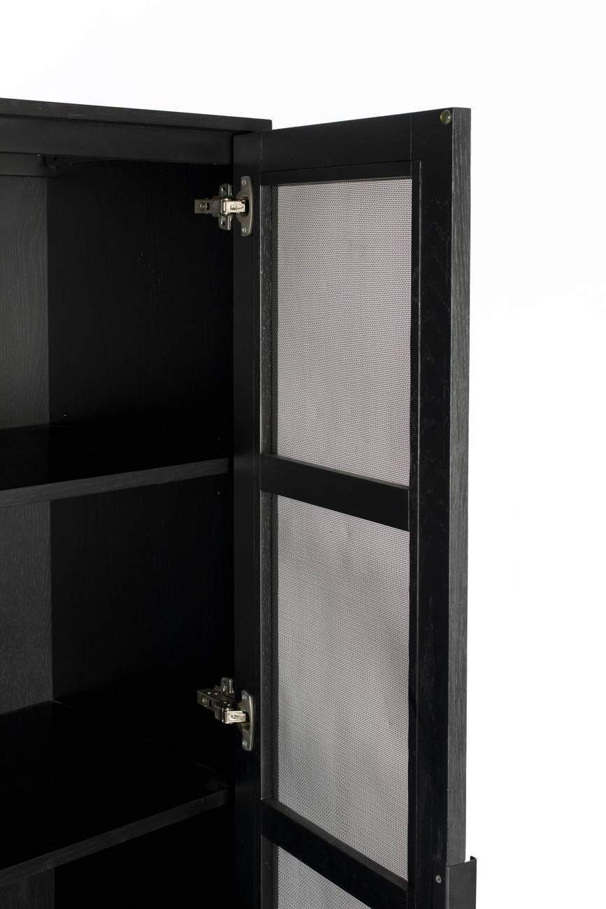 Zuiver Küchenbuffet Schrank Türen ZUIVER Metall schwarz HARDY von EICHE mit aus Mesh