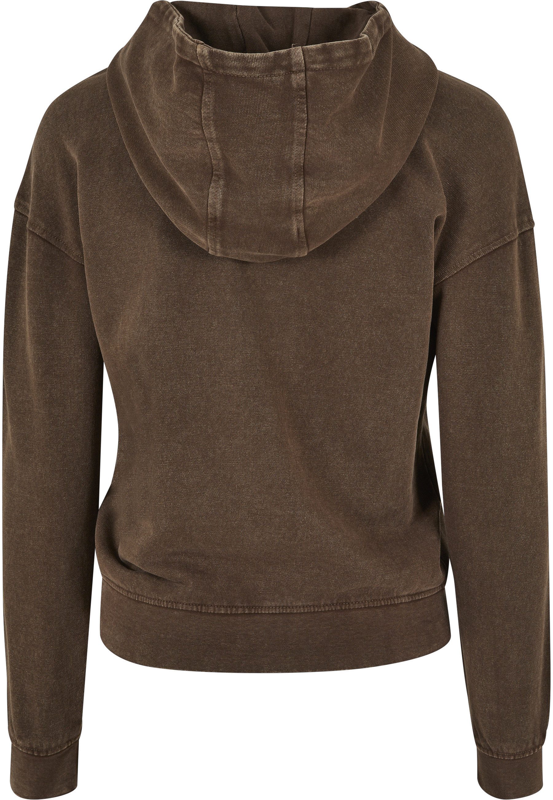 URBAN CLASSICS Rundhalspullover Urban Classics Damen Ladies Small Embroidery Terry Hoody (1-tlg)