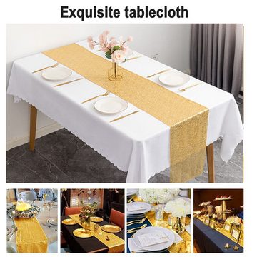 Gontence Tischläufer Elegante Tischdecke (1-tlg, (1-tlg), Partys und Feste