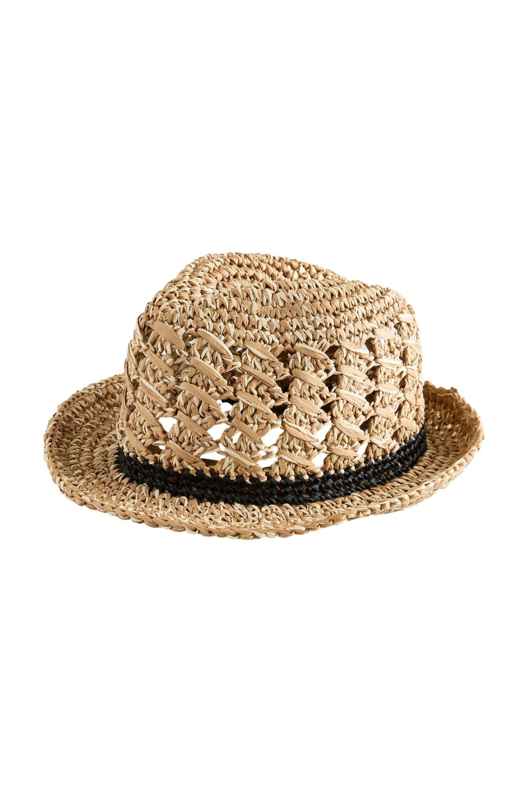 Trilby Geflochtener Trilby-Hut zum Verstauen