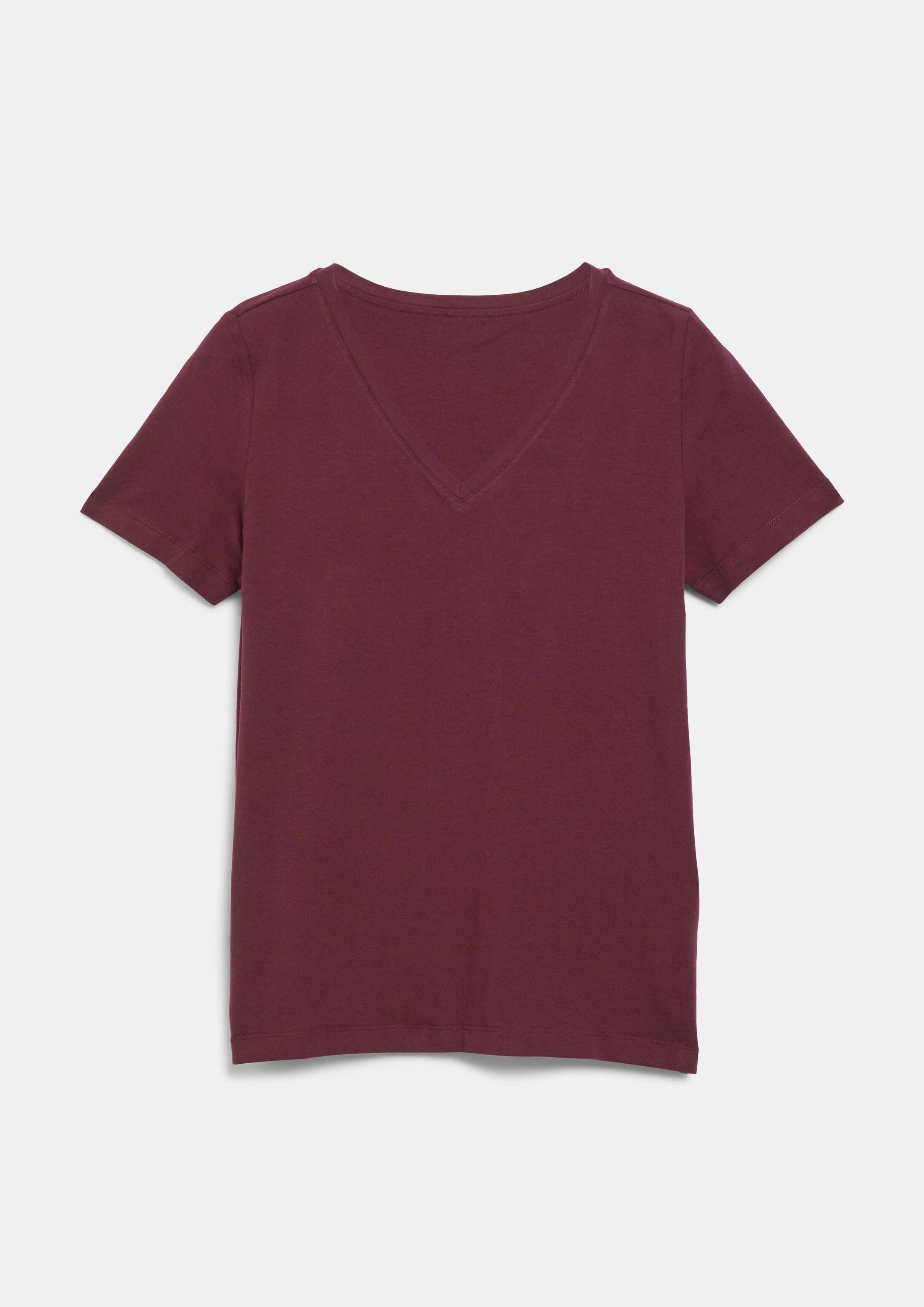 s.Oliver Kurzarmshirt T-Shirt T-Shirt mit V-Ausschnitt