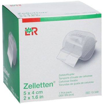 Lohmann & Rauscher GmbH & Co.KG UV-Gel Zelletten, Zellstofftupfer von der Rolle, 4 x 5 cm, 300-tlg.
