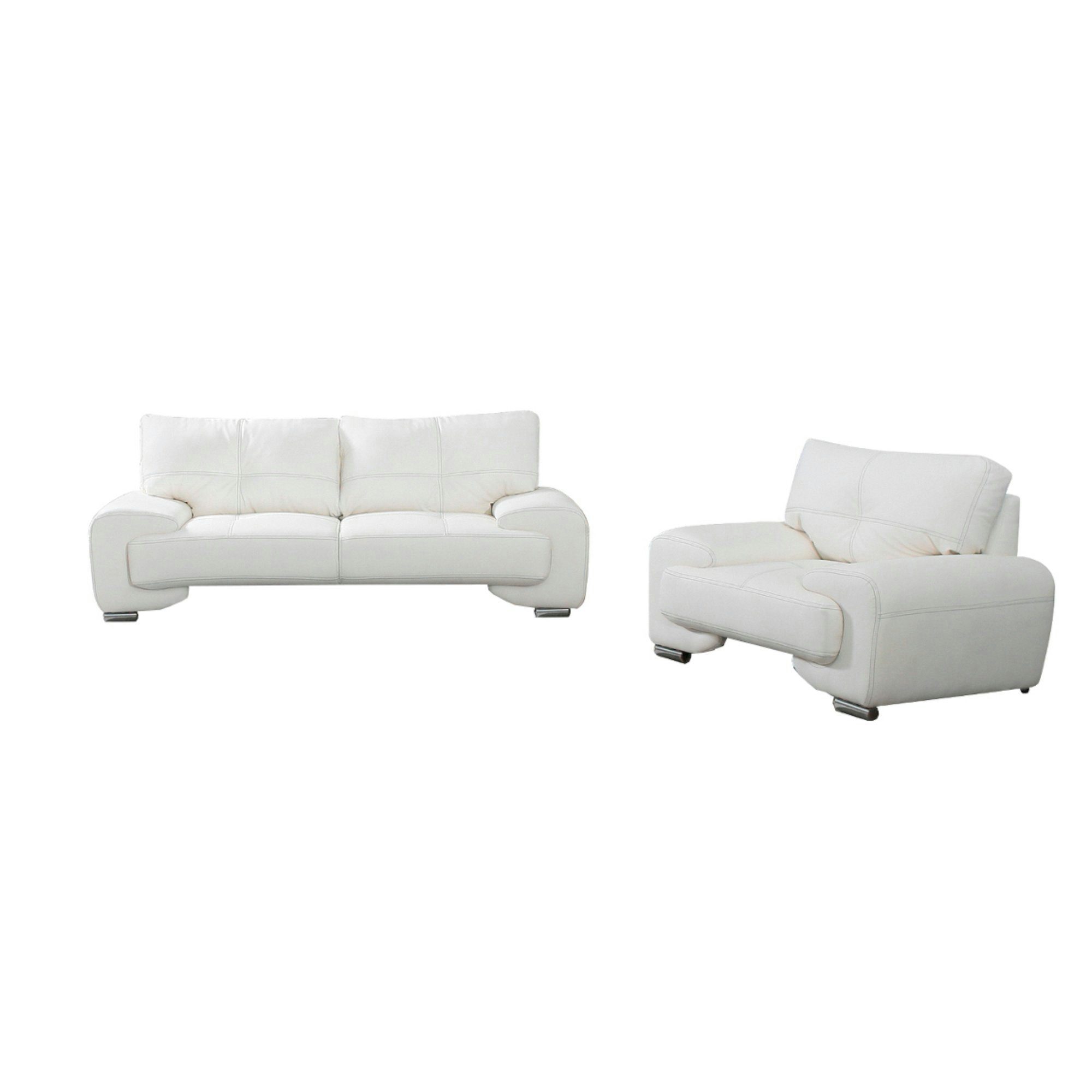 MOEBLO Sofa FLORIDA 2+1, set 2+1 Wohnzimmermöbel 2-Sitzer-Sofa Stoffsofa Stuhl, Sitzmöbel, Polstersessel, Stuhl, 2-Sitzer-Sofa