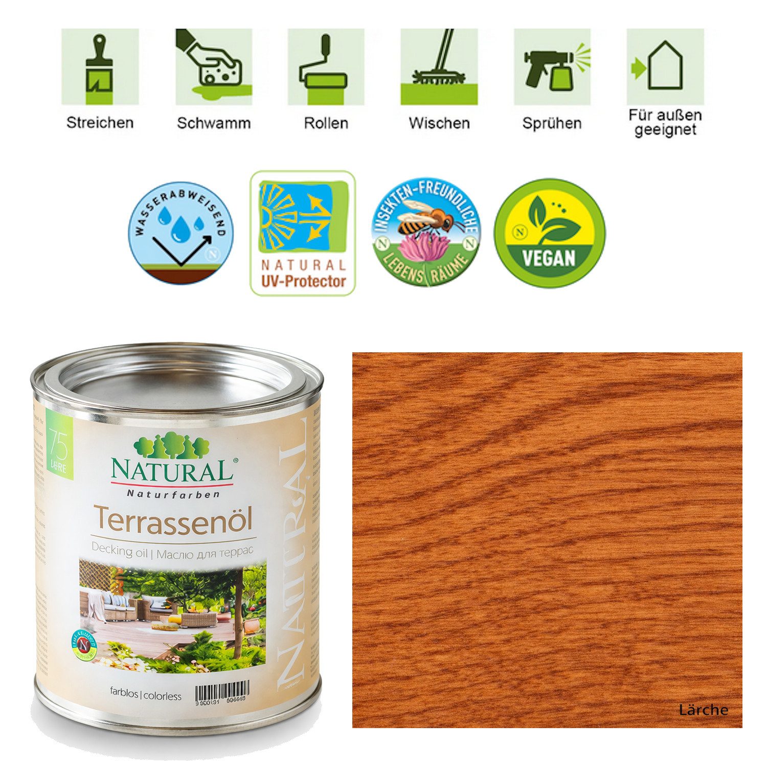 Natural Naturfarben GmbH Holzöl Terrassenöl ökologischer Schutz für bewitterte Oberflächen