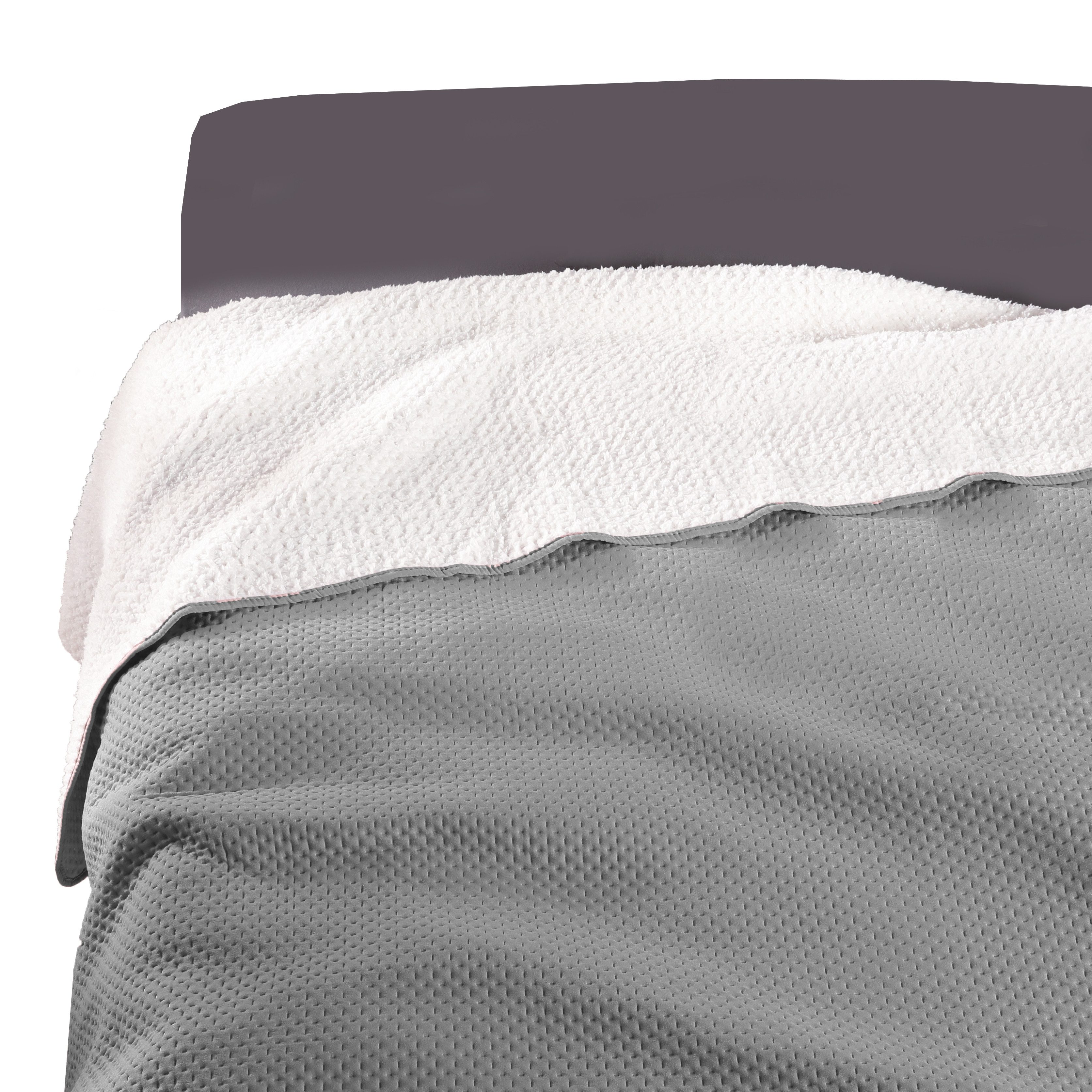 Bettüberwurf Soft-Touch, Delindo Lifestyle, flauschig warme Rückseite