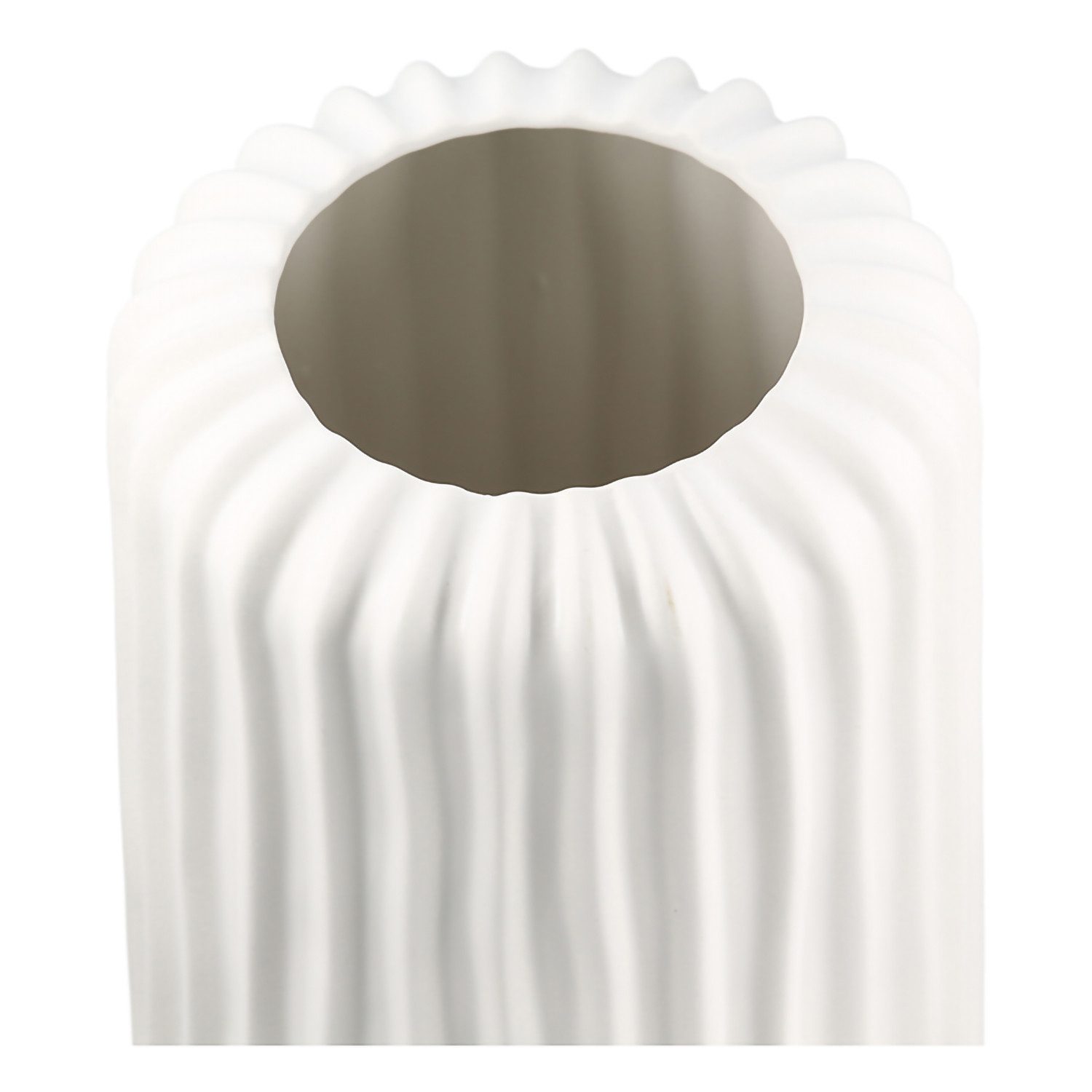 GILDE Dekovase FJORD Vase - weiß - Keramik - H. 46cm - Dekovase - Wohnzimmer (1 Stück), Elegante Blumenvase - Perfekte Tischdeko - Vasen für jede Deko