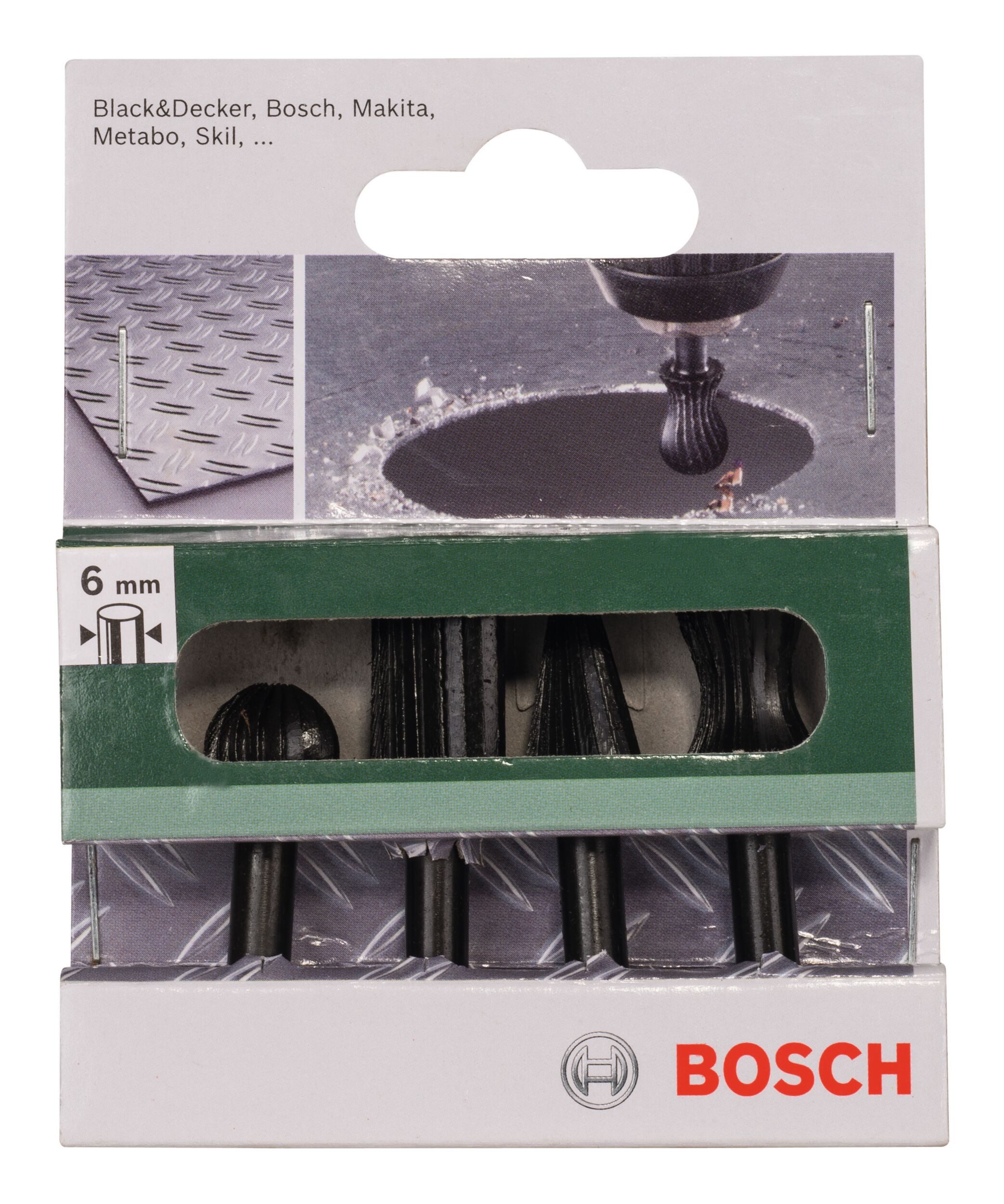 BOSCH Bohrersatz, (3 Teile), Fräserfeilen-Set zum Freihandfräsen 13 mm, 3-teilig
